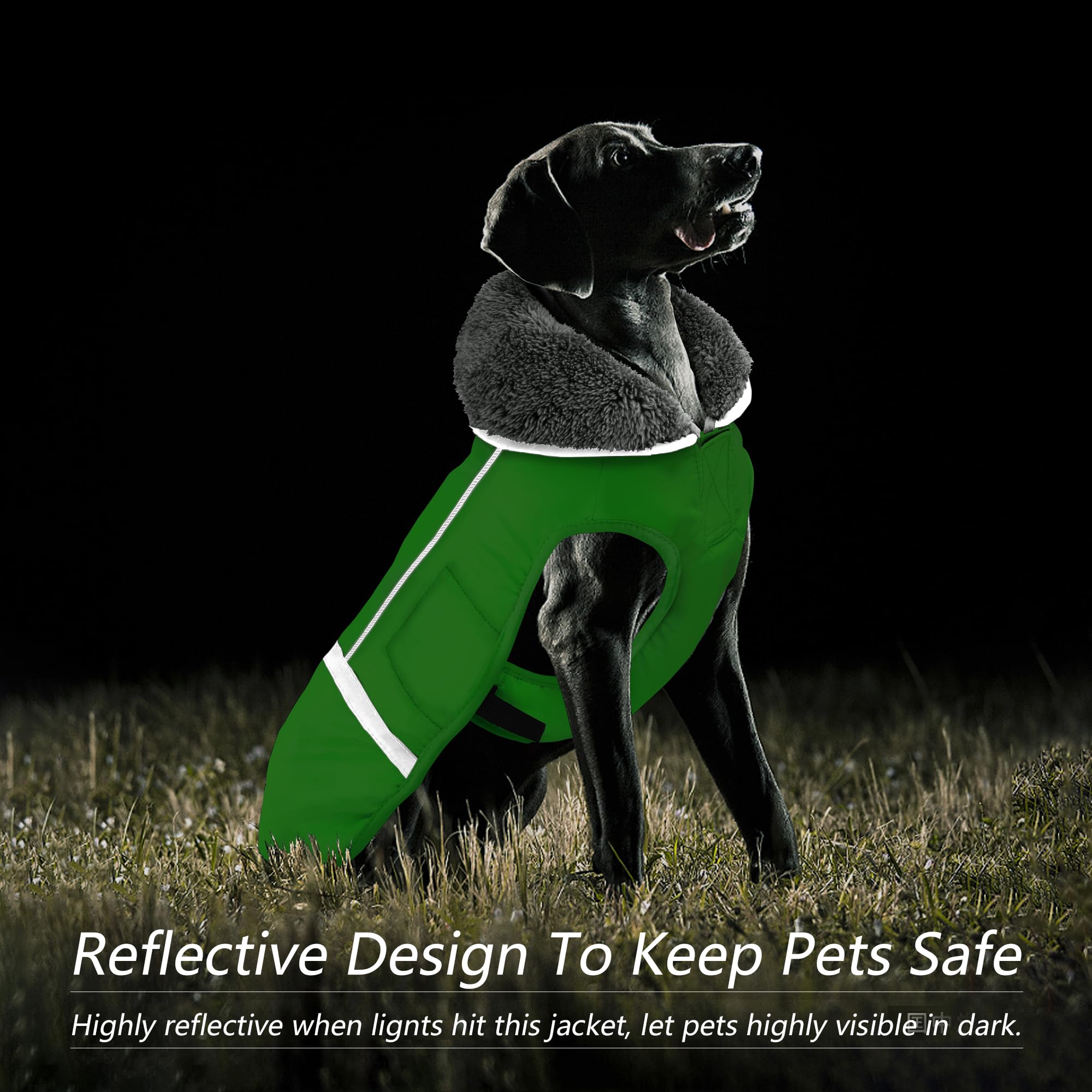 Dogcheer Dog Coat - Waterproof, Adjustable Winter Jacket With Buckle, Reflective, Windproof, Snow Jacket Fleece Vest For Small T