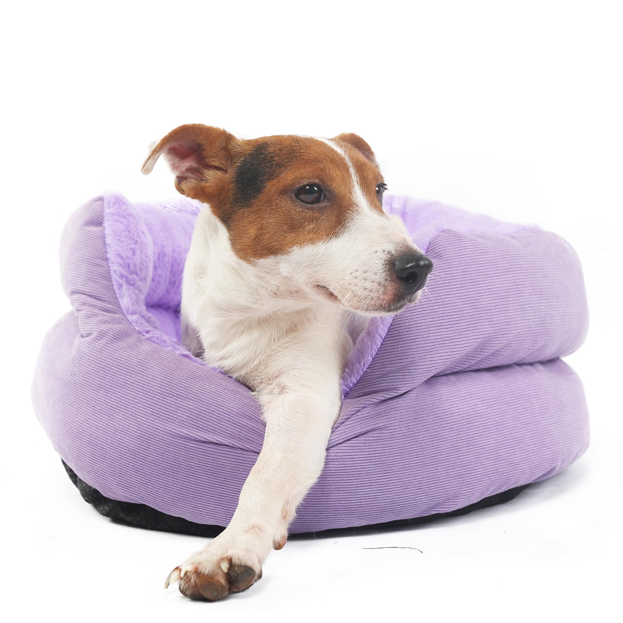 Dog Bed For Small Dogs Machine Washable Sleeping Sofa Non-Slip Bottom Soft Puppy Bed Orthopedic 19 Inch