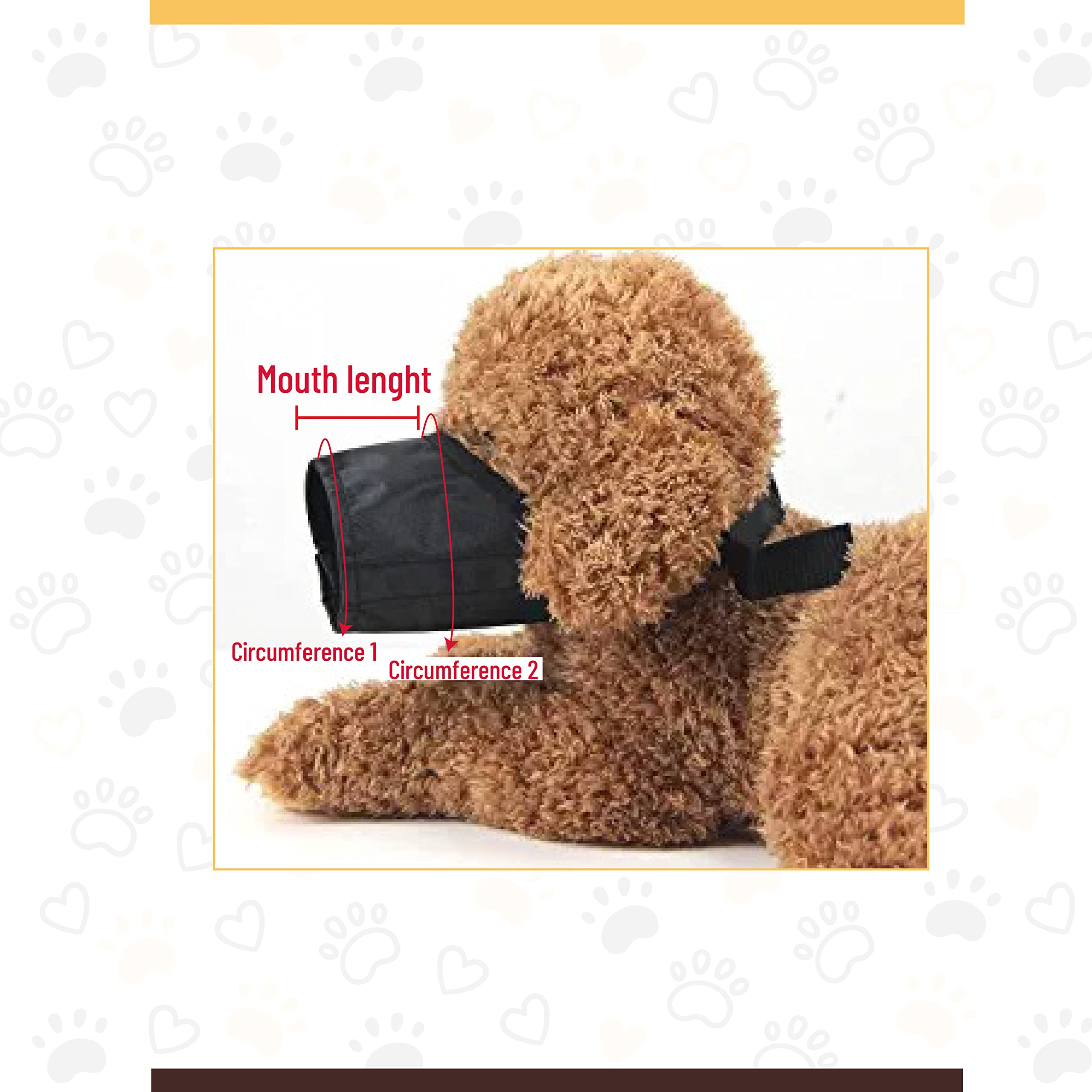 Ateliepets Muzzle For Small Medium Dogs (Max. 25 Lbs), Soft Mouth Guard For Grooming, Stop Biting Barking And Chewing - 5 Colors