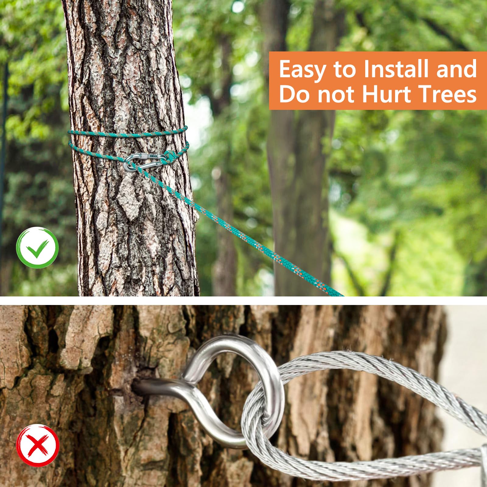 Xiaz Dog Tie Out Cable For Camping, 100Ft Portable Overhead Trolley System For Dogs Up To 200Lbs,Dog Lead For Yard, Camping, Par