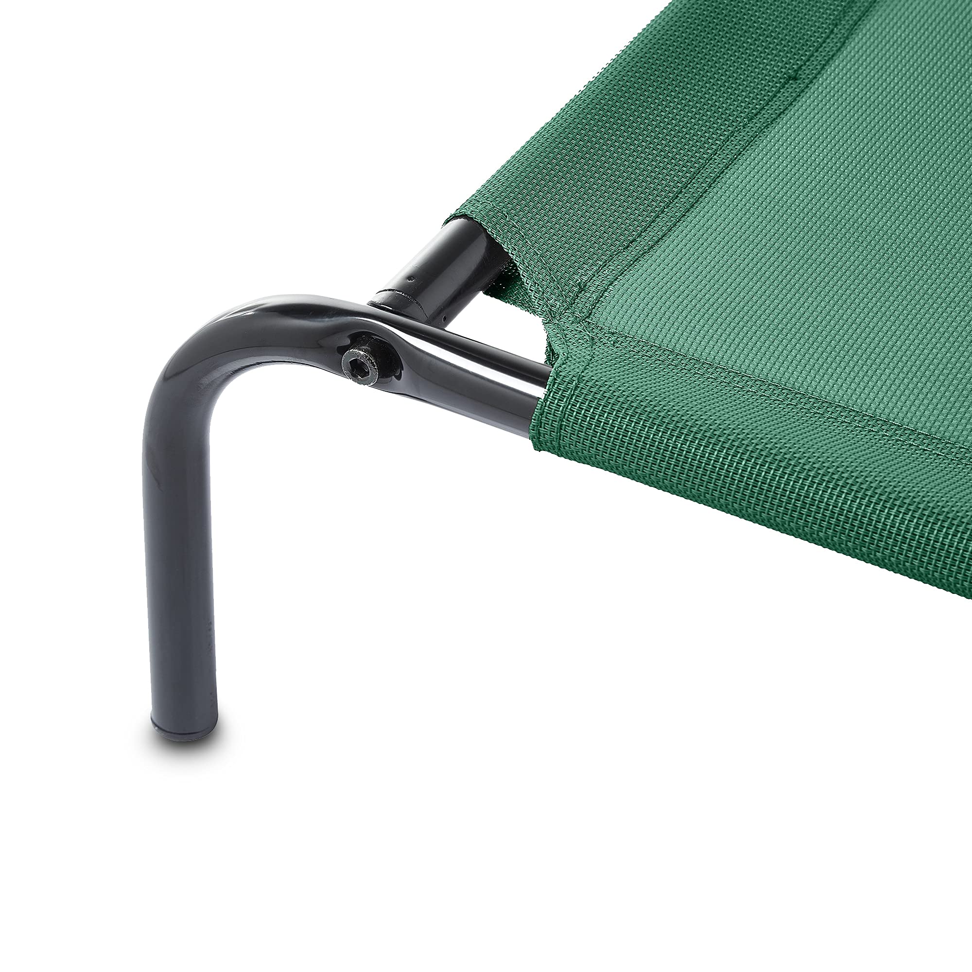 Amazon Basics Cooling Elevated Pet Bed, Medium (43 X 26 X 7.5 Inches), Green