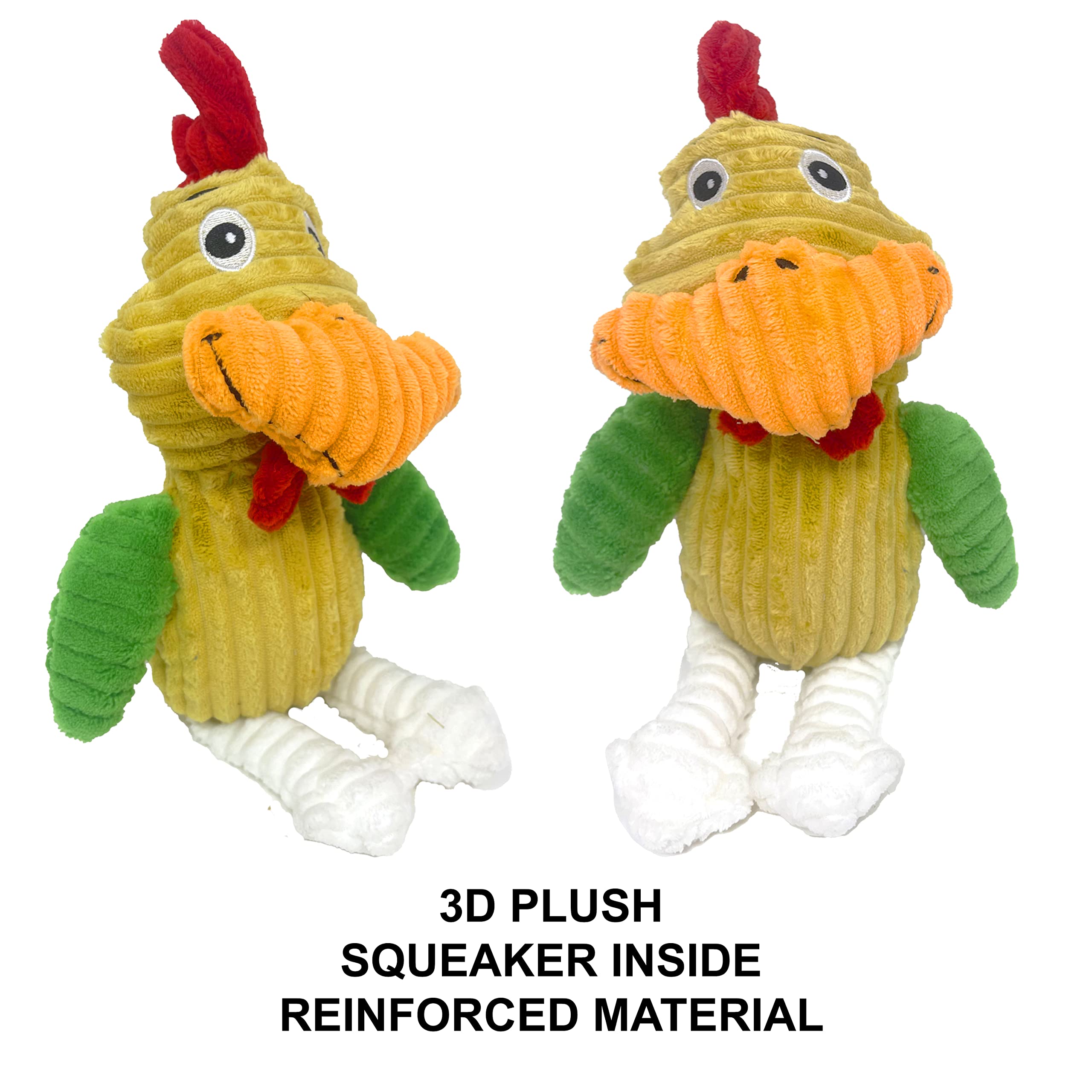 Jalousie 5 Pack Tough Plush Animal Dog Toys Assortment Value Bundle Dog Squeaky Toys Assortment Puppy Pet Mutt Dog Toy Dog Squea