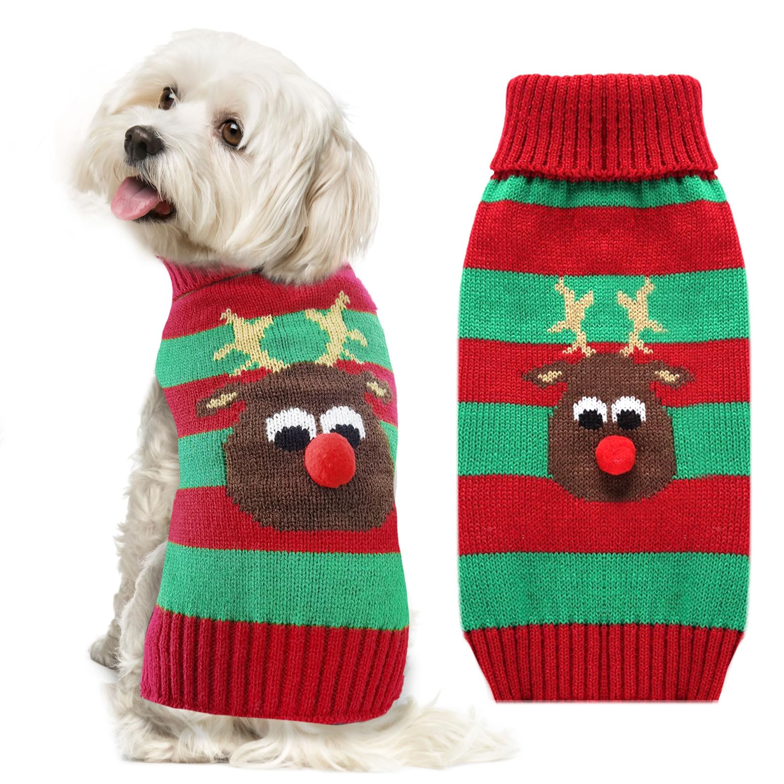 Doggyzstyle Dog Cat Christmas Sweater Boy Girl Ugly Reindeer Xmas Pet Clothes Holiday Puppy Costume New Year Gifts For Small Med