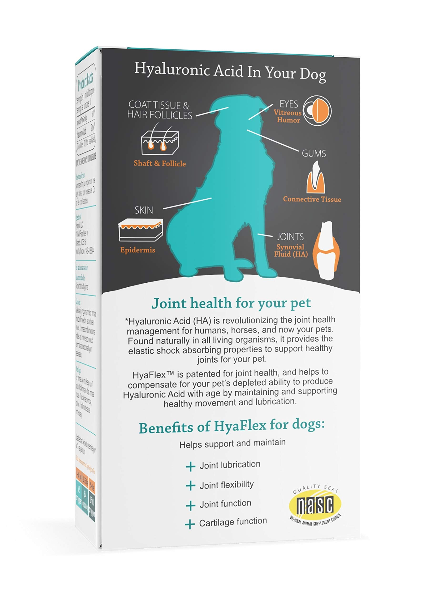 Hyalogic HyaFlex Hyaluronic Acid for Dogs - Joint Supplement for Mobility - 1 oz