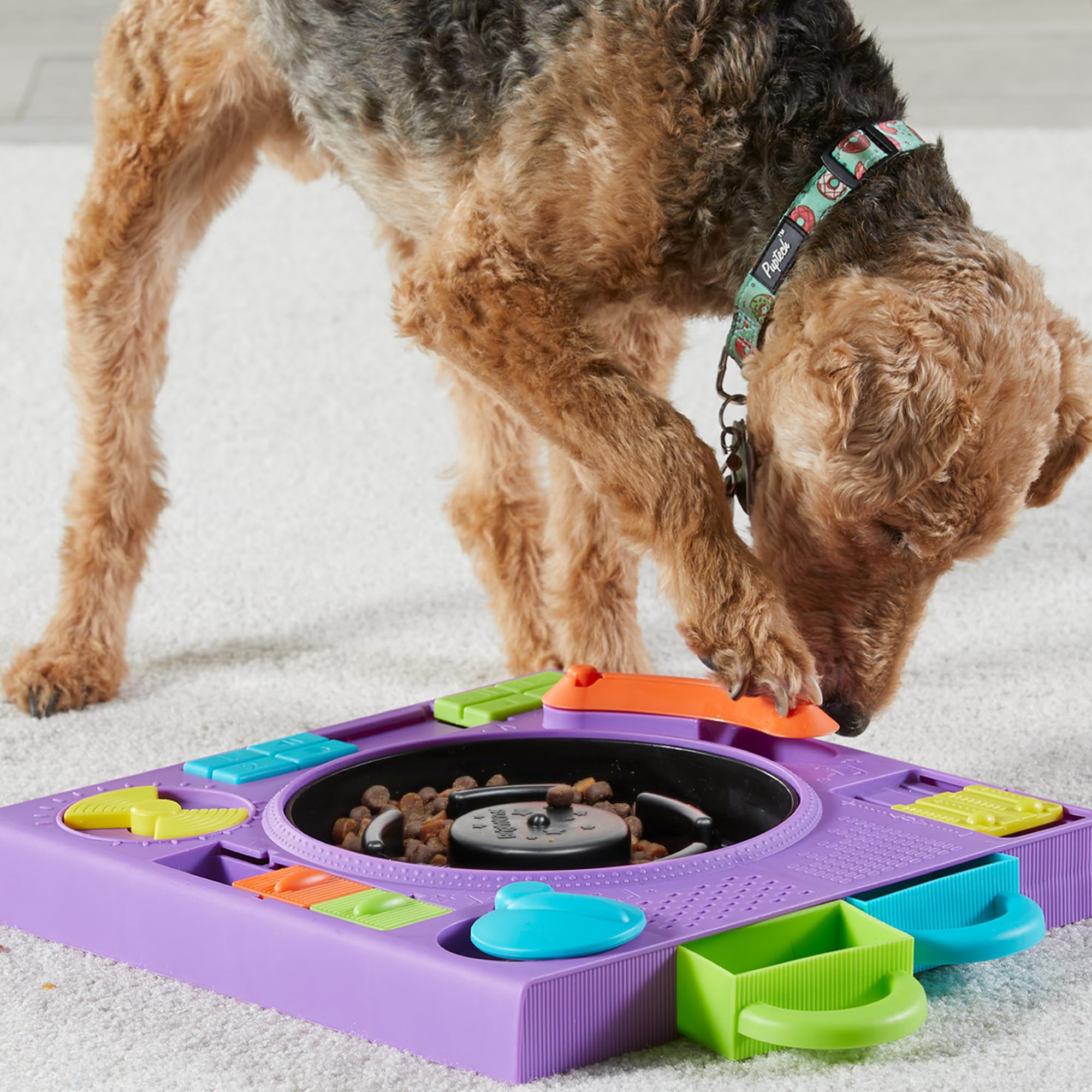 Brightkins Dj Doggo Puzzle Feeder For All Breeds - Dog Puzzle Toys, Interactive Dog Toys, Gifts For Dogs