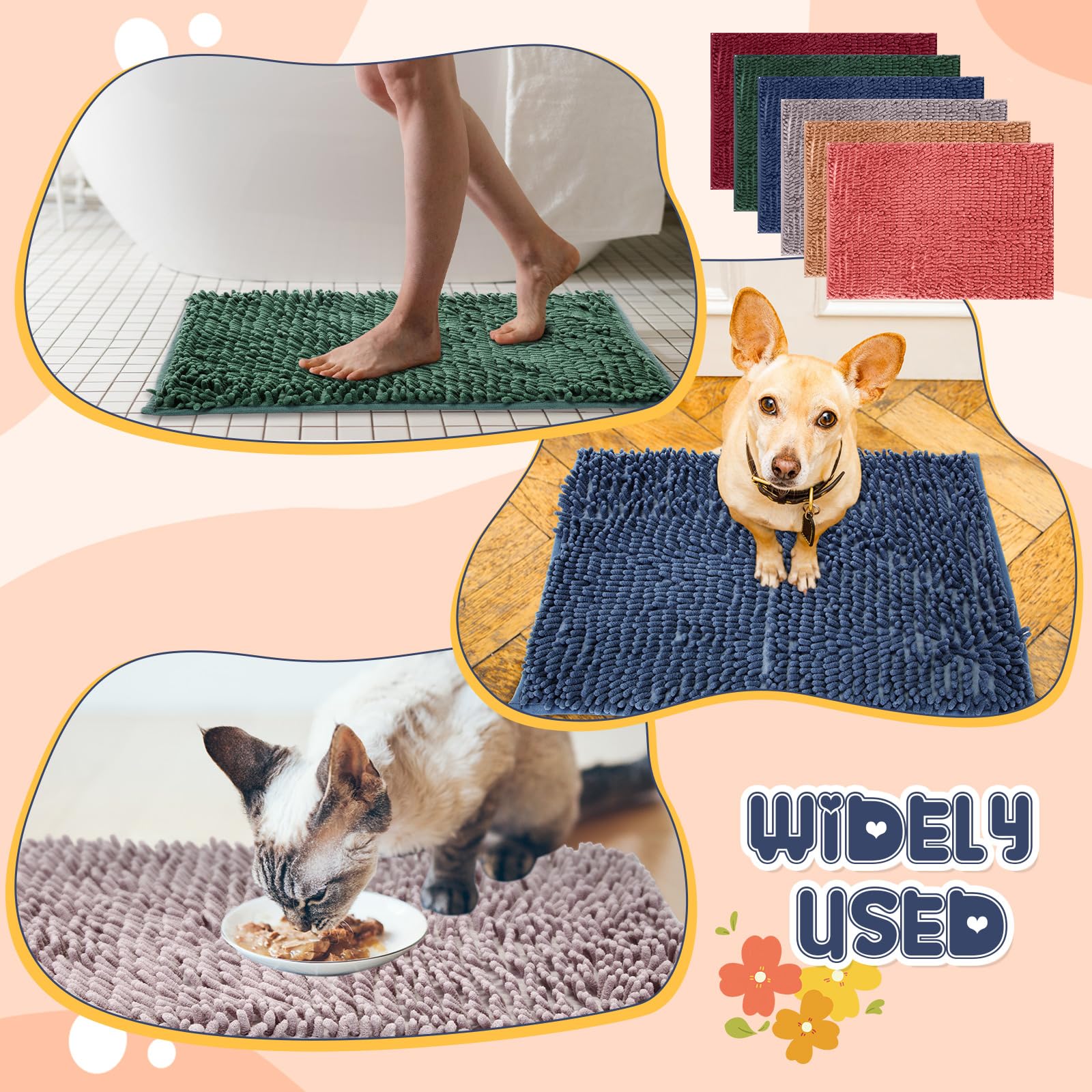 Fanfanwin 6 Pcs Guinea Pig Cage Liner 16 X 24 Inch For Guinea Pig Cage Bedding Reusable Rabbit Mat Pad Washable Training Pad Ani