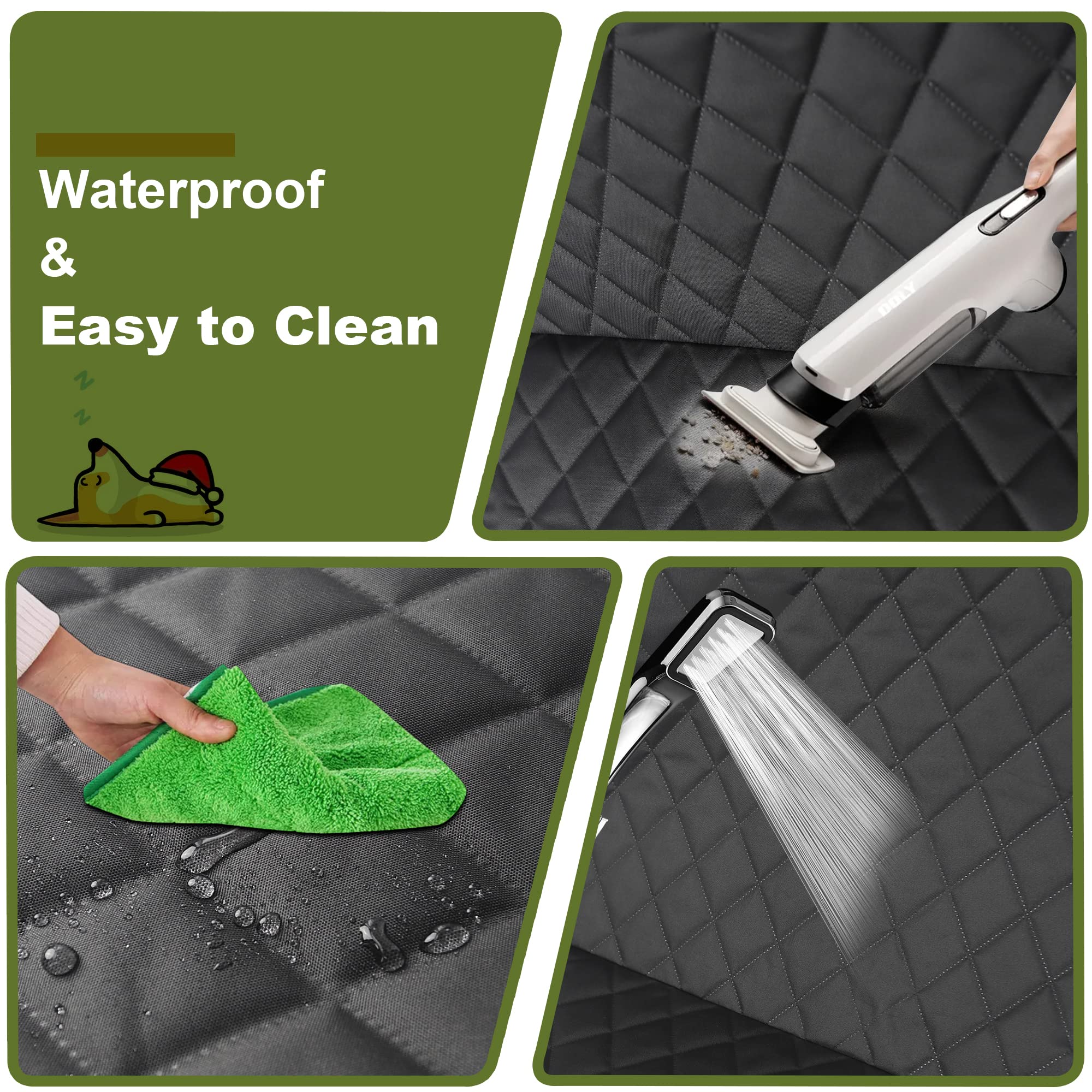 2 Packs Car Front Seat Cover For Dogs, Waterproof Pet Car Seat Protector, Nonslip Scratch-Proof Dog Seat Cover For Cars, Trucks & Suvs