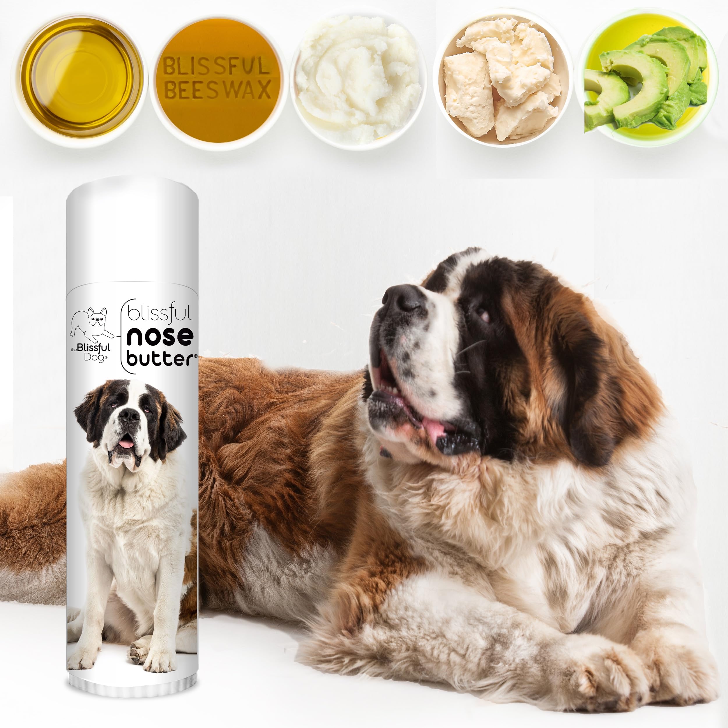 The Blissful Dog St. Bernard Unscented Nose Butter - Dog Nose Butter, 0.50 Ounce