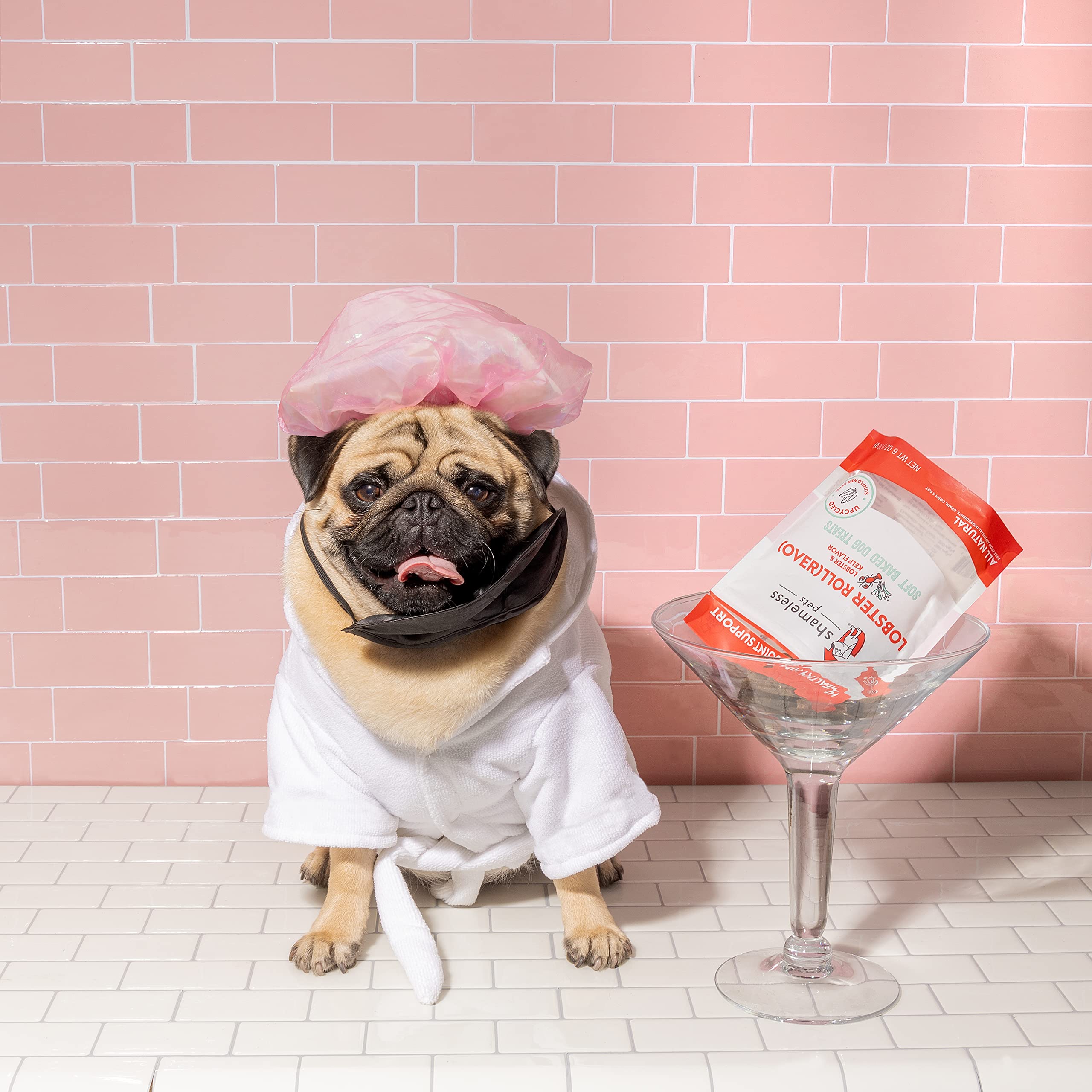 Shameless Pets Soft-Baked Dog Treats, Lobster Rollover - Natural Dog Chews for Hip & Joint Support with Glucosamine - Baked & Ma
