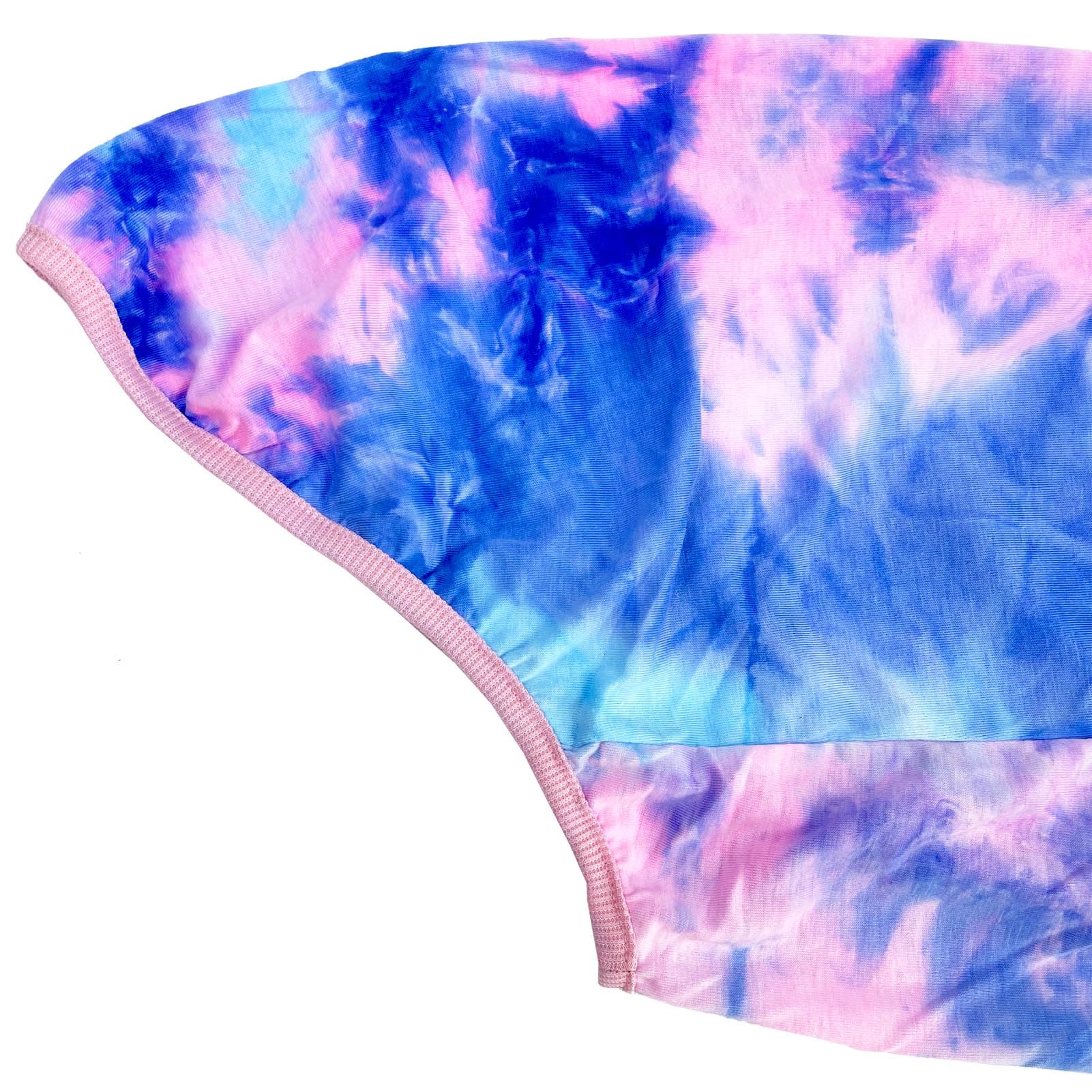 D.E.E Cotton Dog Shirts Large Tie Dye Dog Clothes Lightweight Girl Boy Big (Vestpink, 4X-Large)