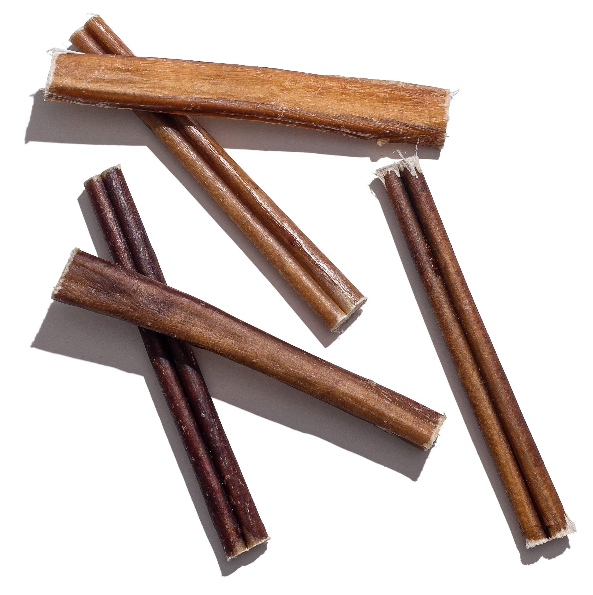 Jack&Pup 6-inch Bully Sticks for Large Dogs (20 Pack) All Natural Thick Bully Stick for Dogs | Singe Ingredient Long Lasting Piz