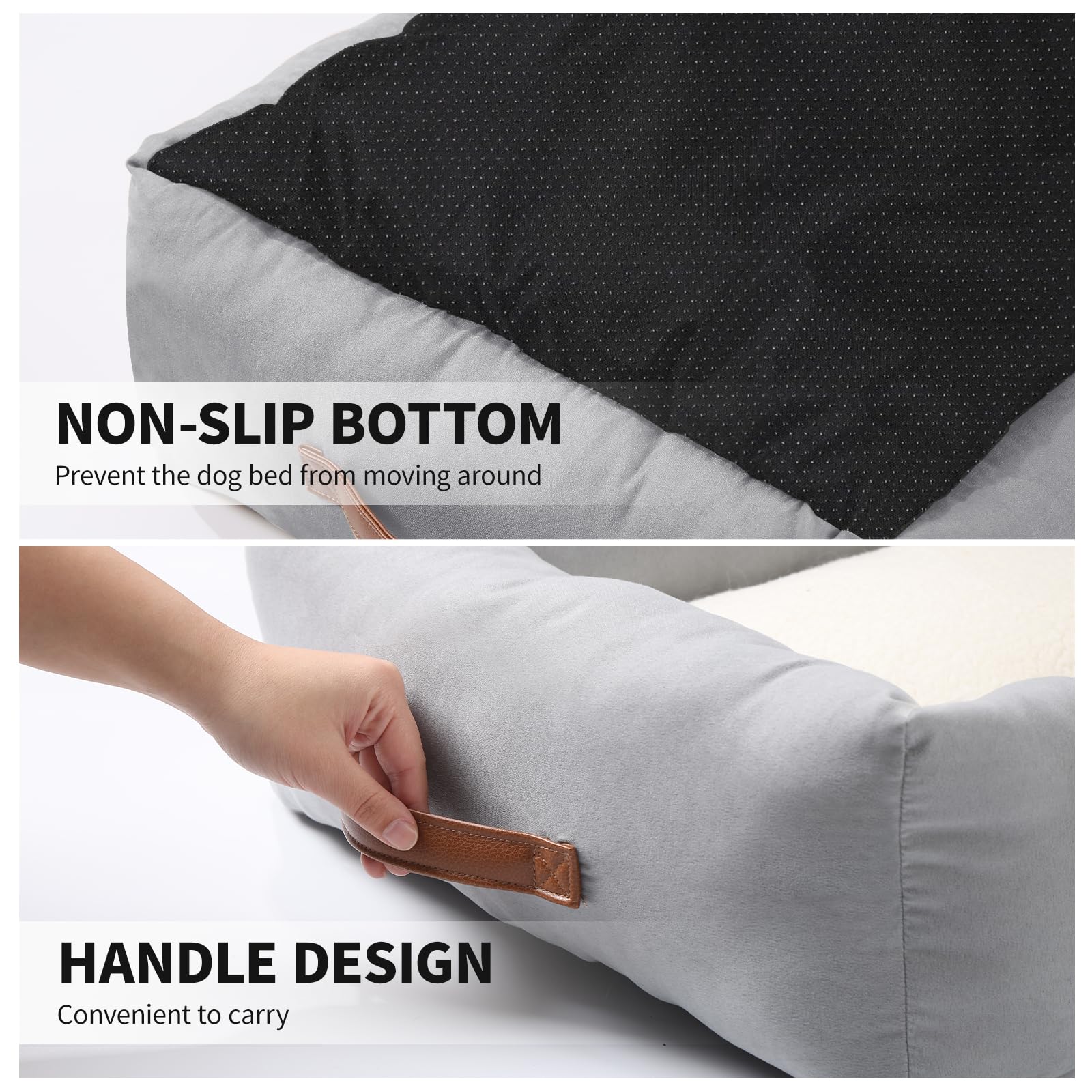 Looyn 25In Dog Bed For Small Medium Sized Dogs - Washable Rectangle Puppy Bed For Indoor Outdoor, Cozy Pet Bed With Support Pill