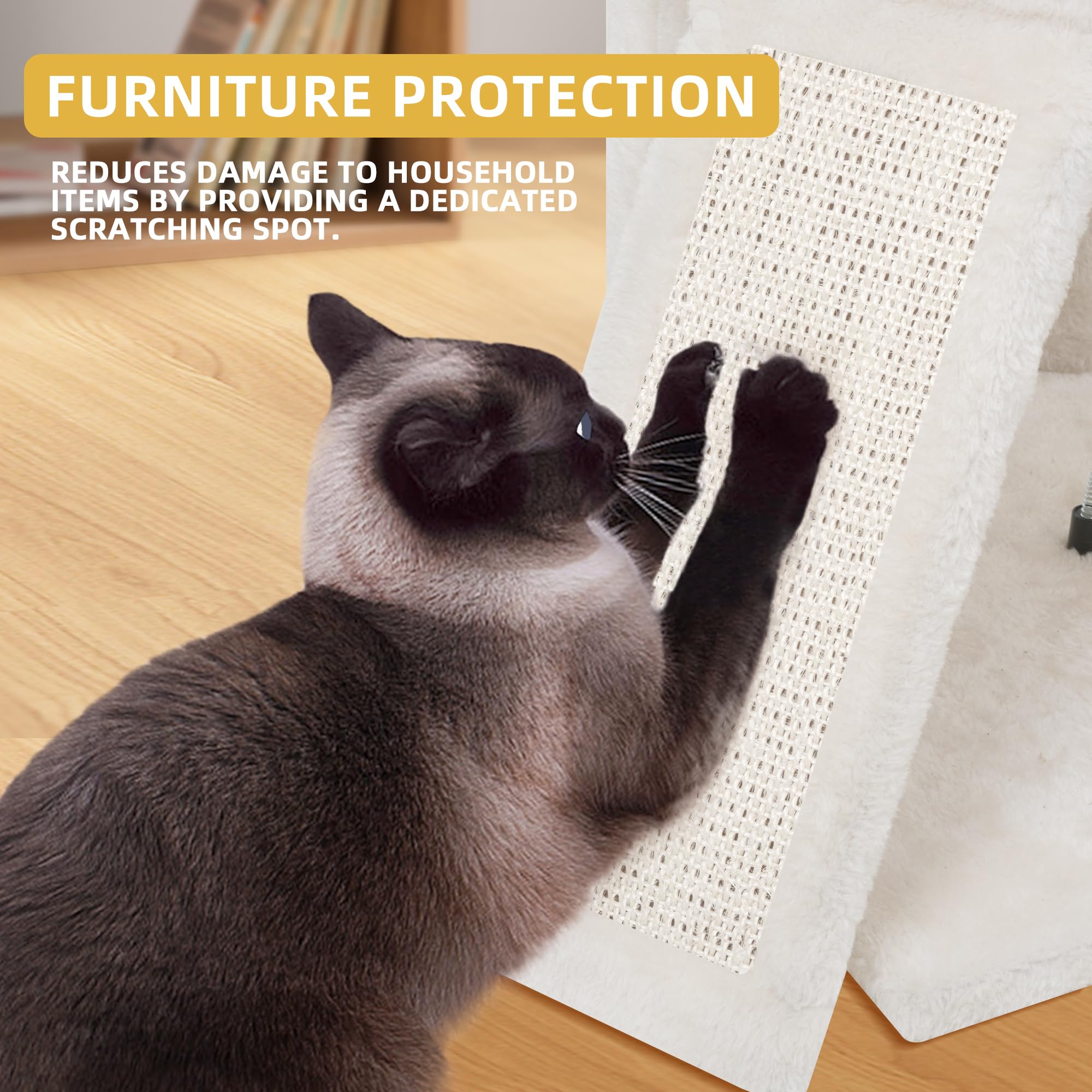 Huitree 45In Cat Tree Tower With Big Condo For Indoor Cats,Cat Tower With Scratching Post,Scratching Board And Cat Toys,Multi-Le