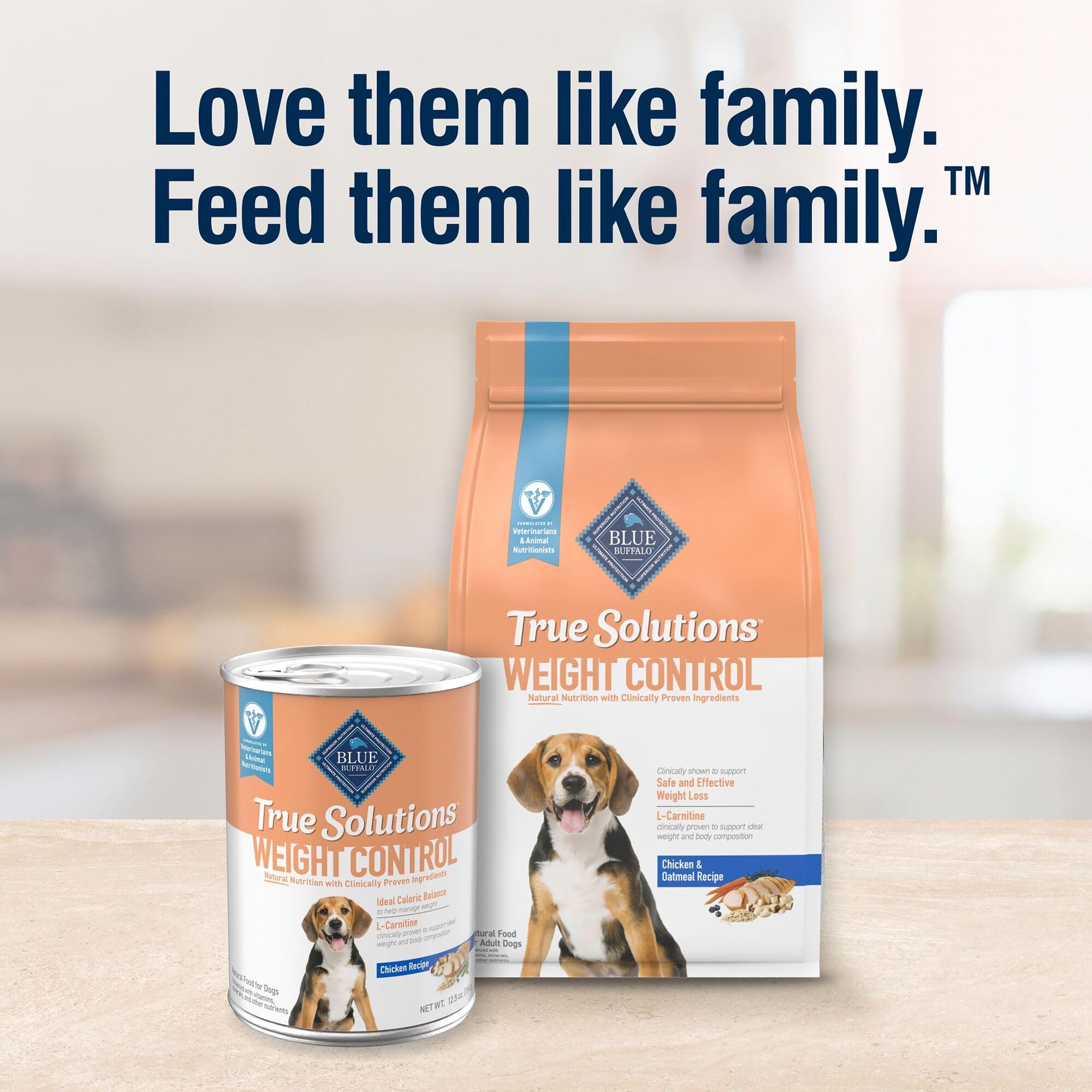 Blue Buffalo True Solutions Weight Control Natural Dry Dog Food for Adult Dogs, Chicken, 11-lb. Bag