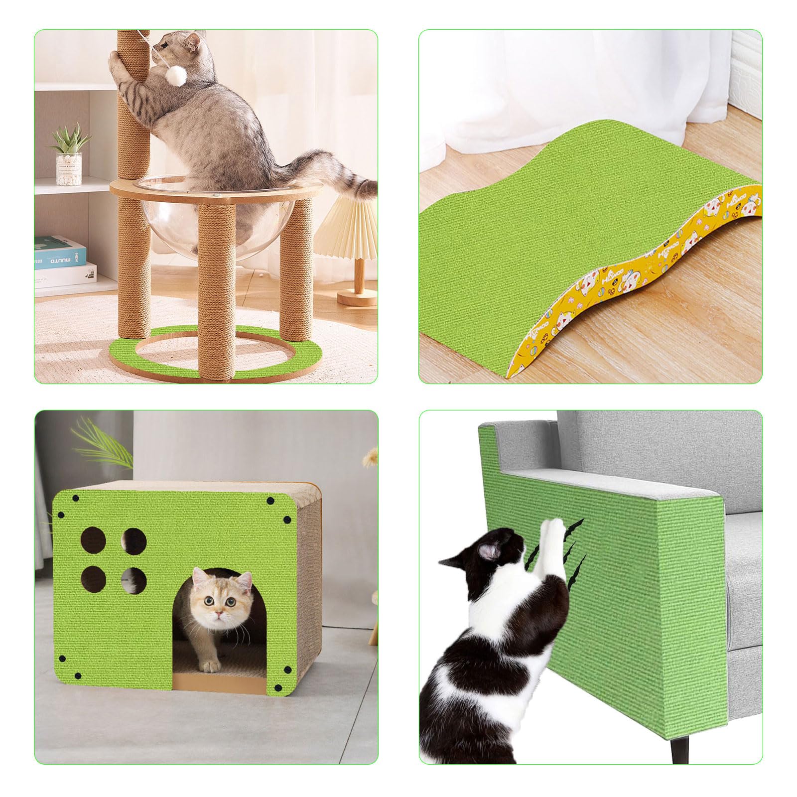 Cat Scratch Couch Furniture Protector, Adhesive Cat Scratch Pad Deterrent For Furniture, Diy Climbing Cat Scratcher Couch Protec