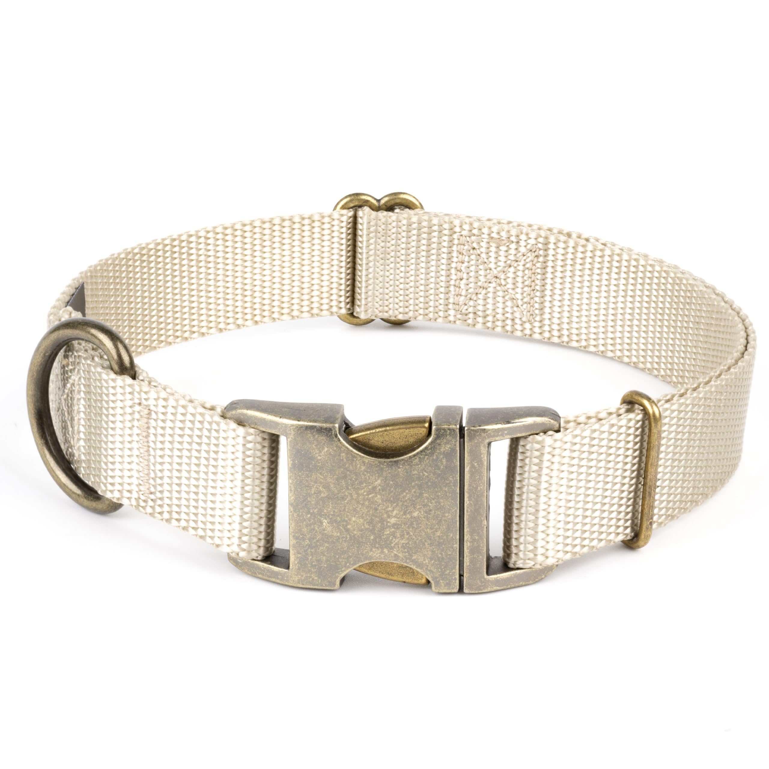 Country Brook Petz - Premium Nylon Dog Collar With Metal Buckle For Small Medium Large Breeds - Vibrant 30+ Color Selection (Lar