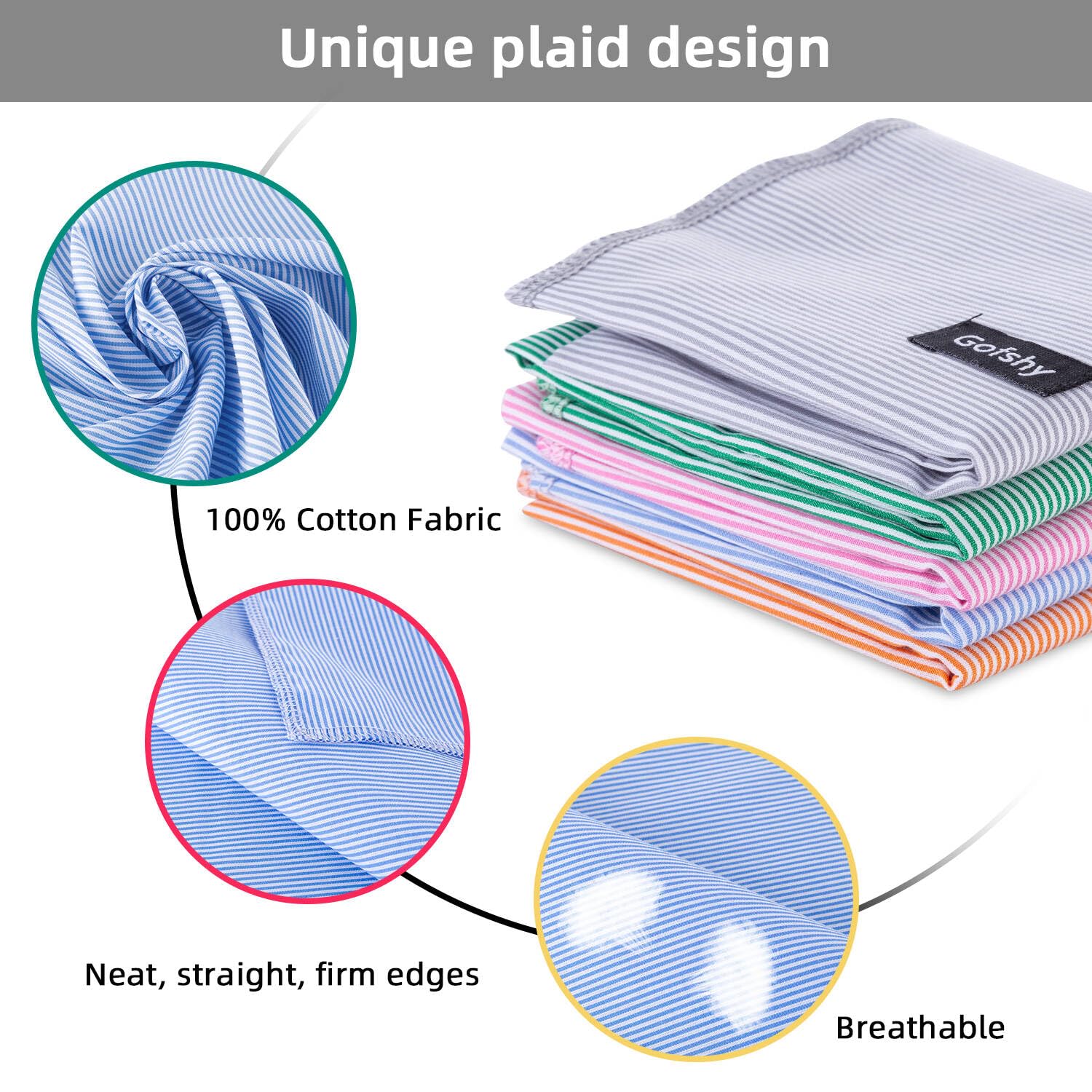 Gofshy Valentines Dog Bandanas Pink Stripes Printing Adjustable Dog Breed Bib Cute Cotton Scarf Handkerchief for Large&Medium Do
