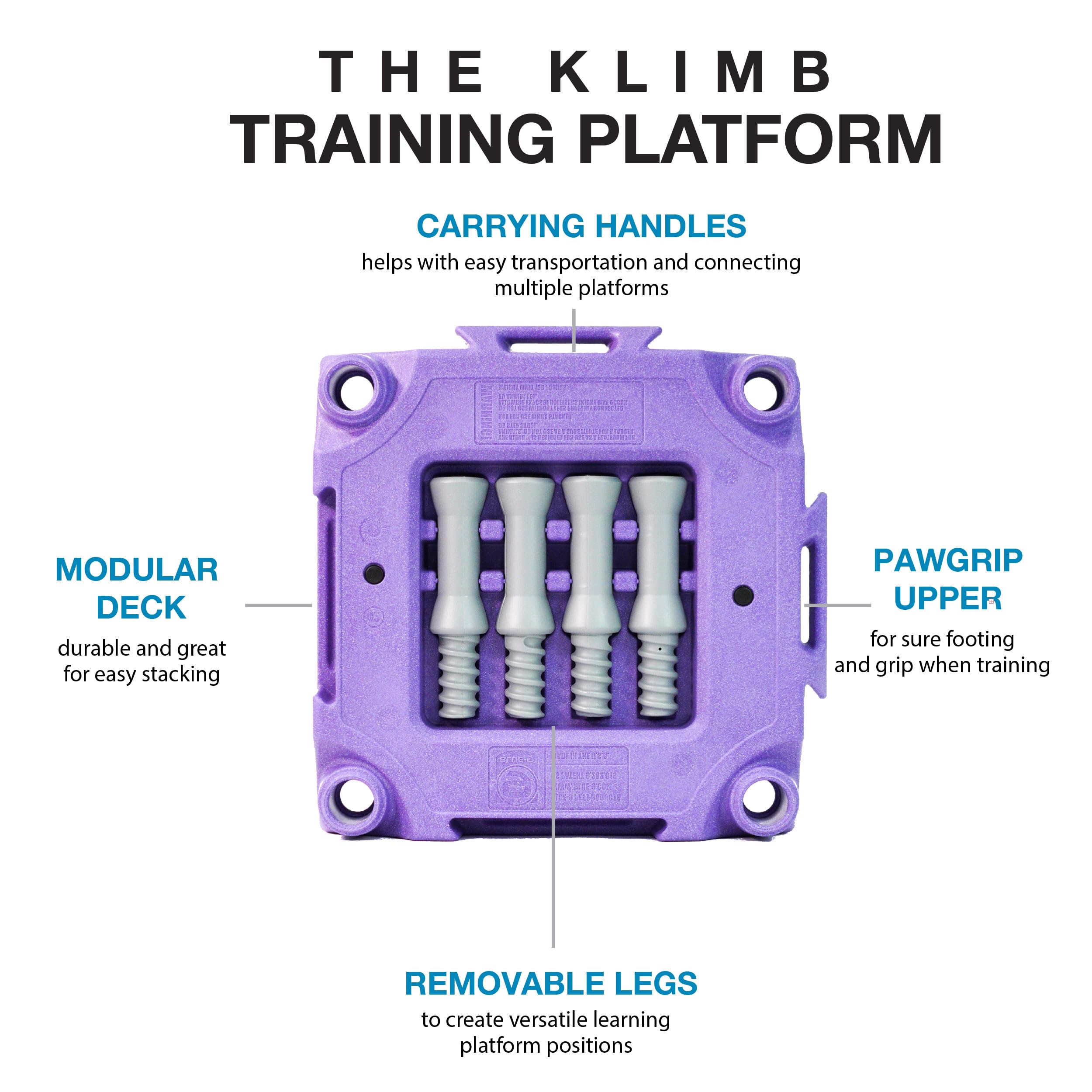 Blue-9 Pet Products Klimb Dog Training Platform And Agility System, Durable And Portable For Indoor Or Outdoor Use, Made In The