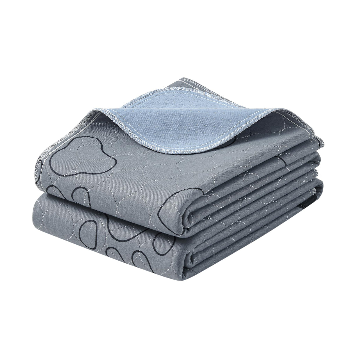 Feandrea Washable Pee Pads For Dogs, 2 Pack, Reusable Dog Pads, 48 X 36 Inches, L, Waterproof Pet Training Pads, Leakproof, Non-