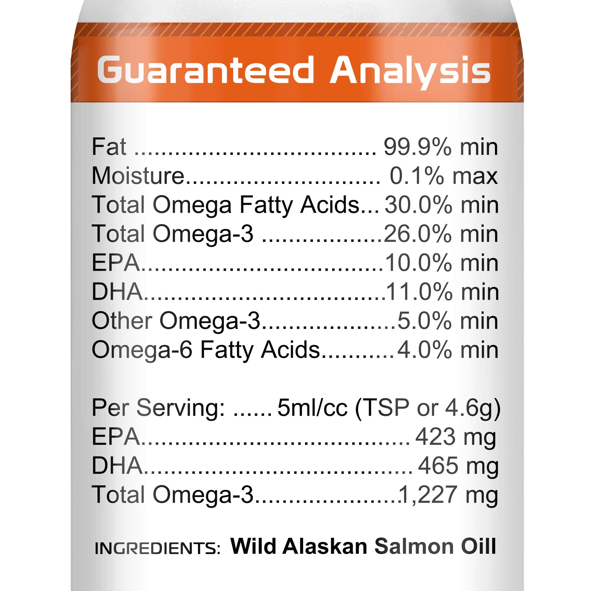 StrellaLab 32 OZ Salmon Oil for Dogs - Omega 3 for Dogs & Cats, Itch & Allergy Relief, Wild Alaskan Salmon Oil for Skin & Coat,