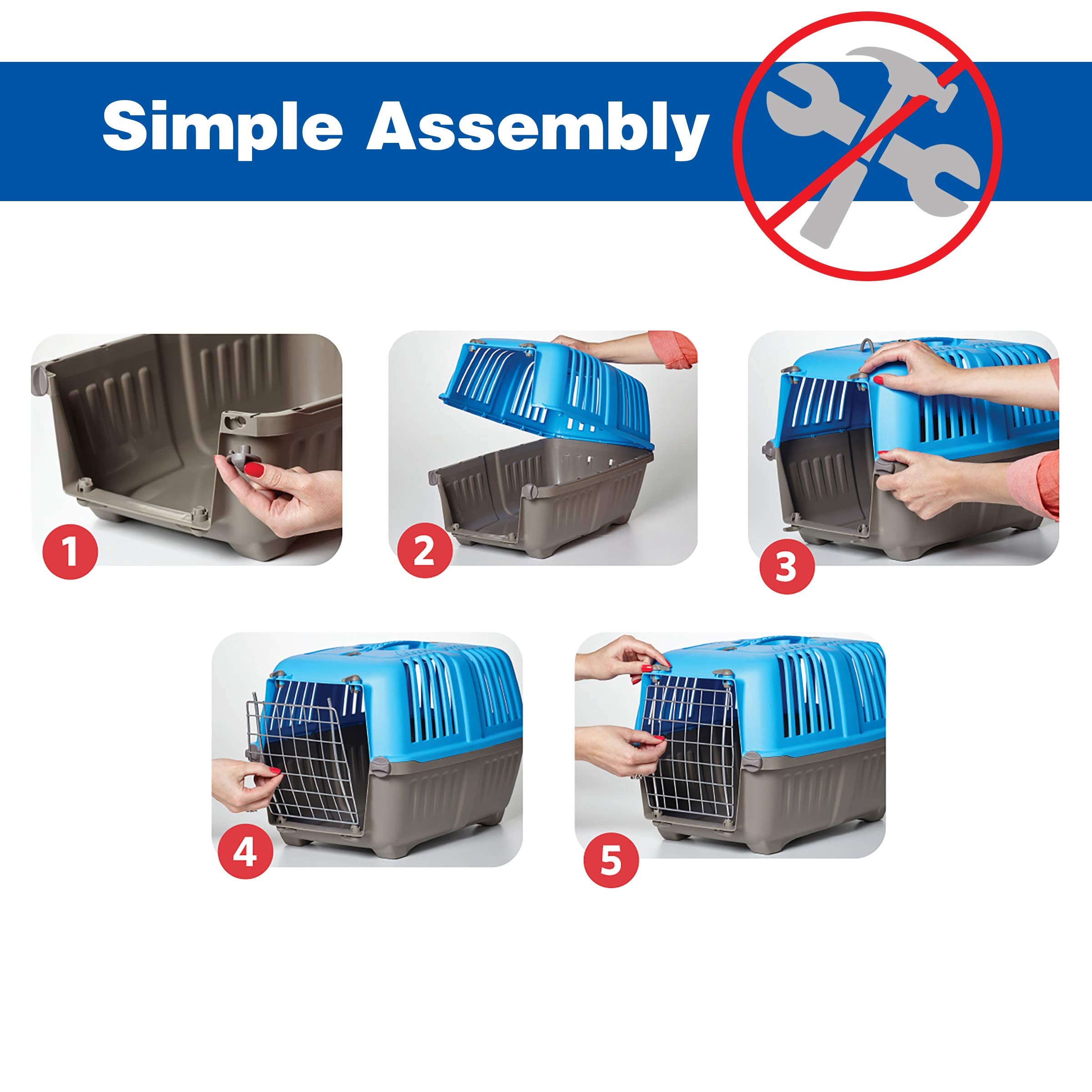 Midwest Homes For Pets Spree Travel Pet Carrier, Dog Carrier Features Easy Assembly And Not The Tedious Nut & Bolt Assembly Of Competitors, Green, 24-Inch Small Dog Breeds (1424Spg) (Pack Of 1)