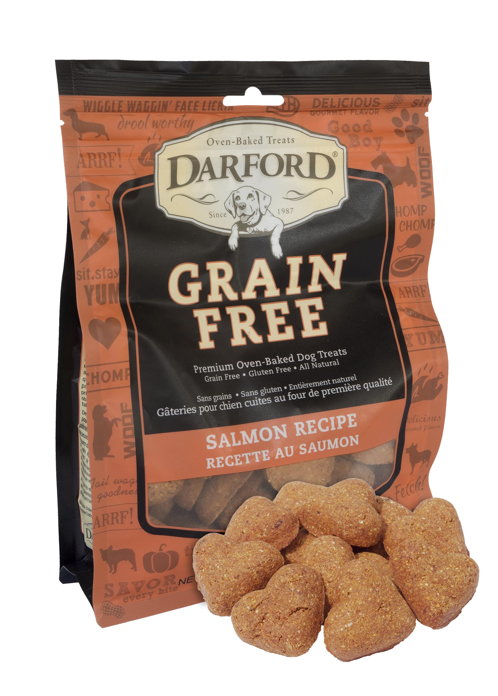 Grain Free Salmon Recipe Dog Treats, 12oz