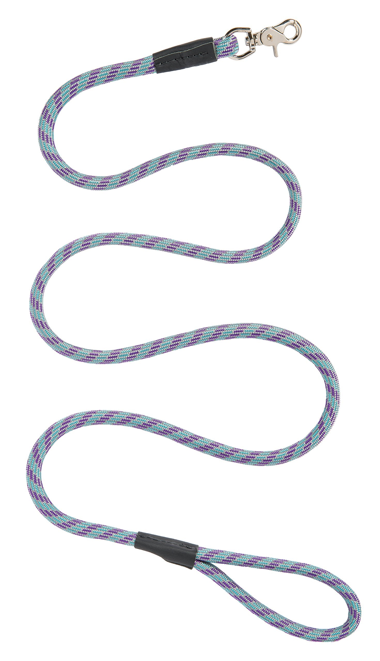 Terrain D.O.G. Rope Leash, 4-Feet L X 1/2-Inch Wide, Gray/Purple/Teal