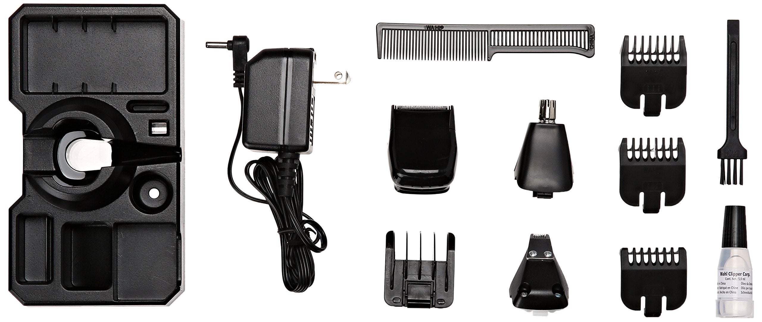 Wahl 9855-300 Groomsman Pro All-In-One Rechargeable Grooming Kit, Black/Silver