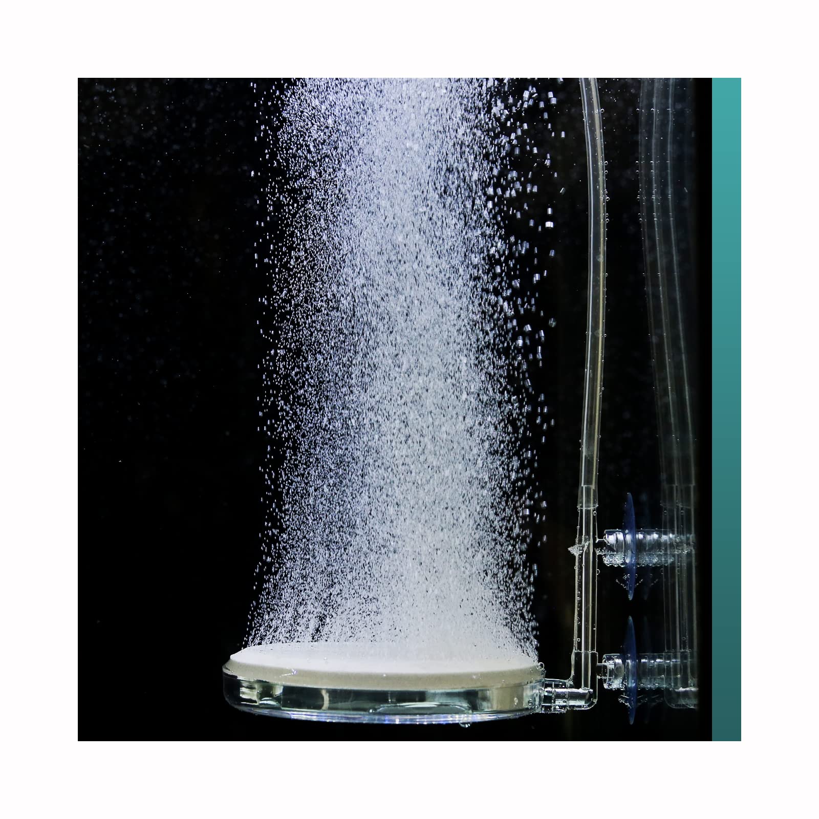Upettools Aquarium Air Stone Fish Tank Nano Bubble Stone Kit With Control Valve Quiet Super-High Dissolved Oxygen Diffuser Makes Super Tiny Bubbles For Fish Tank And Hydroponic (T100)