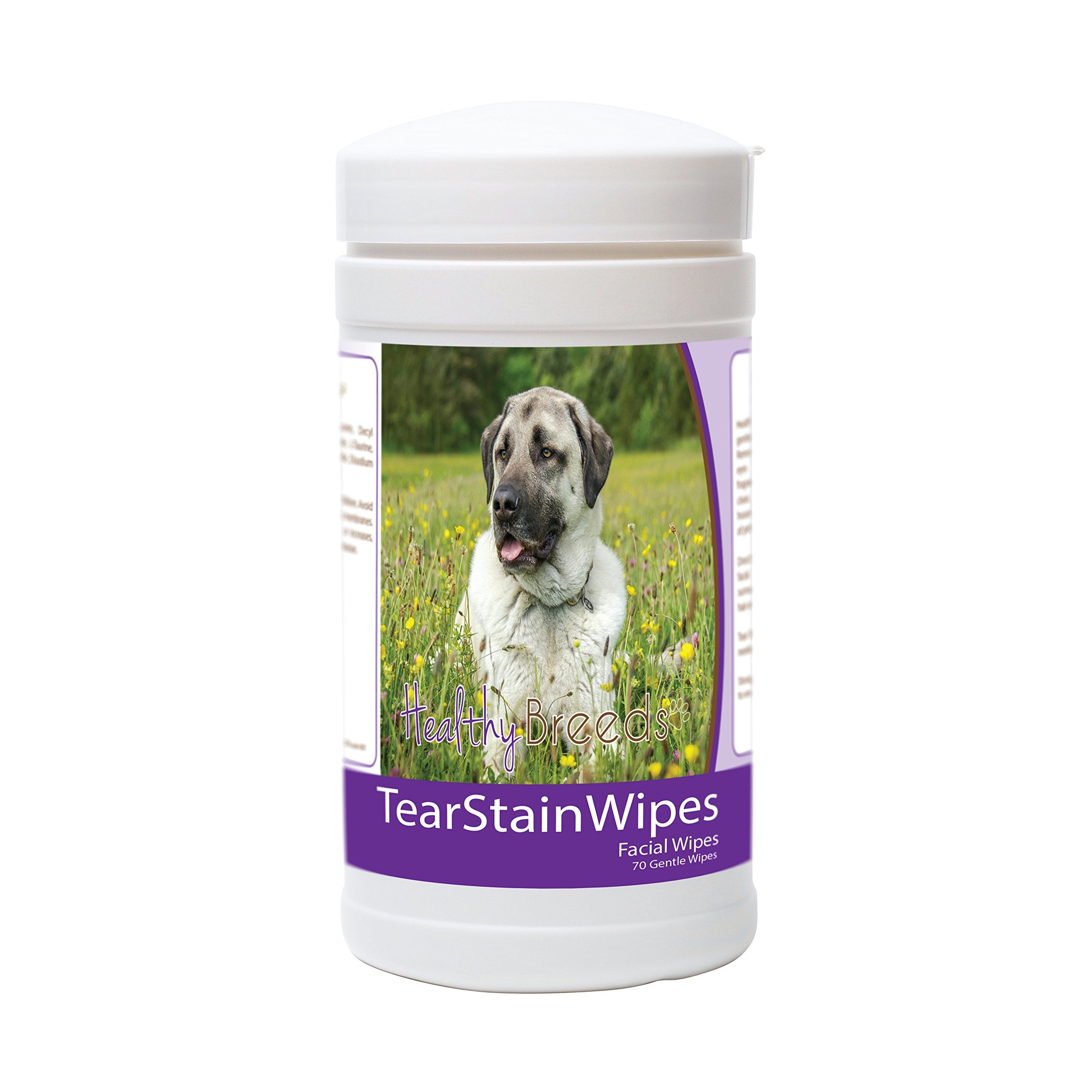 Healthy Breeds Anatolian Shepherd Dog Tear Stain Wipes 70 Count