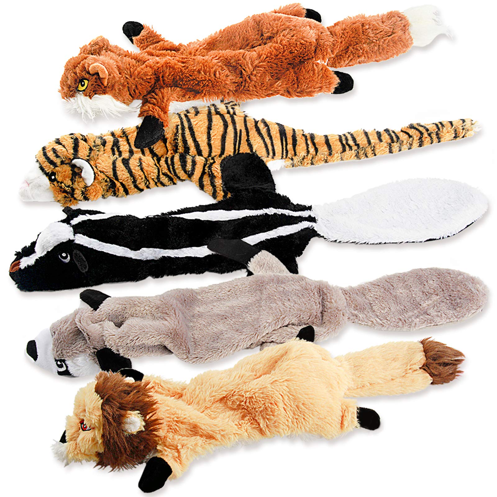 Fireor Dog Squeak Toys, No Stuffing Plush Dogs Chew Toy For Small Medium Large Breed Chewer Squeaky Pet Supplies Tough Durable Puppy Teething Chewing Interactive To Keep Them Busy Best Birthday Gift