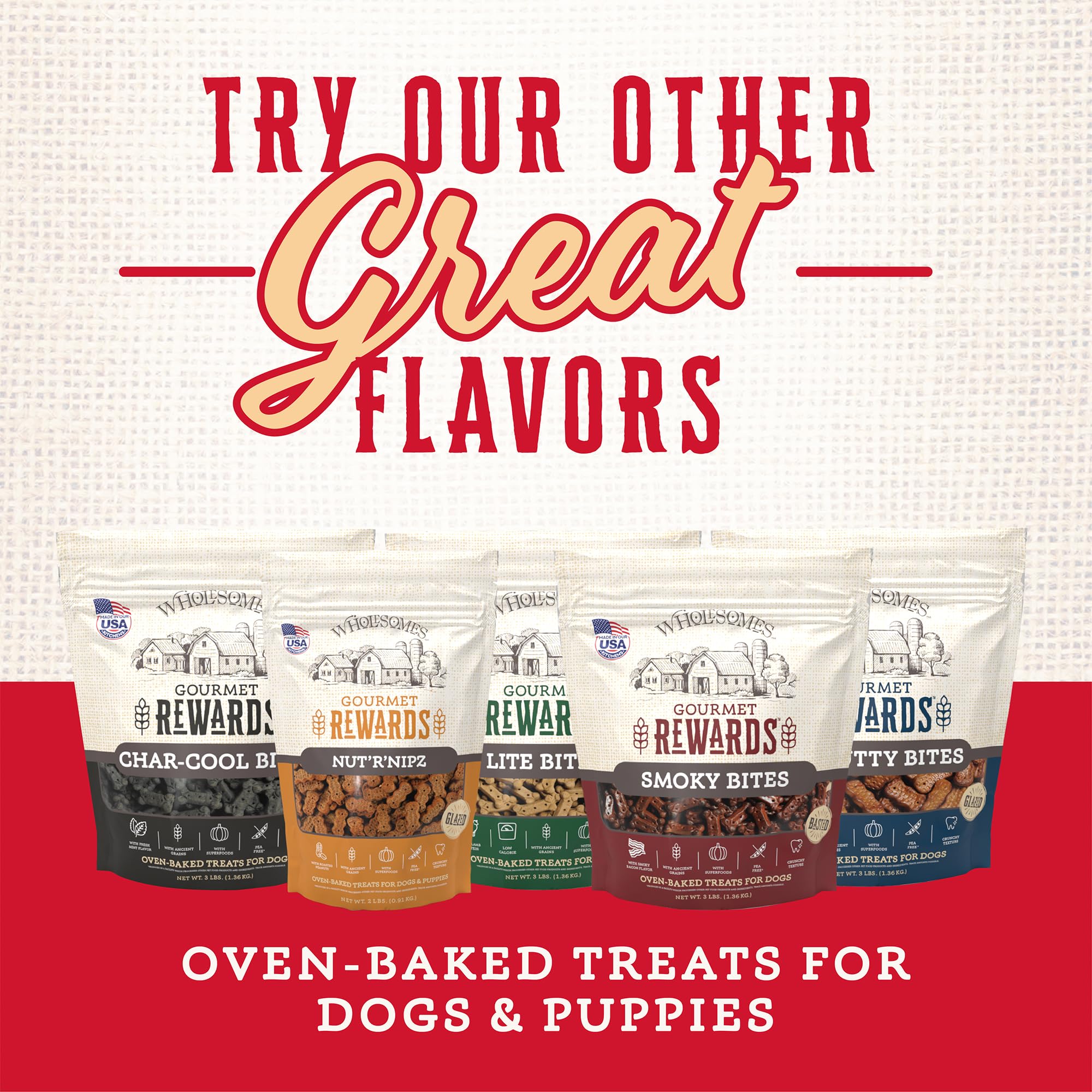 Wholesomes Rewards Large Original Biscuit Dog Treats 20 lb
