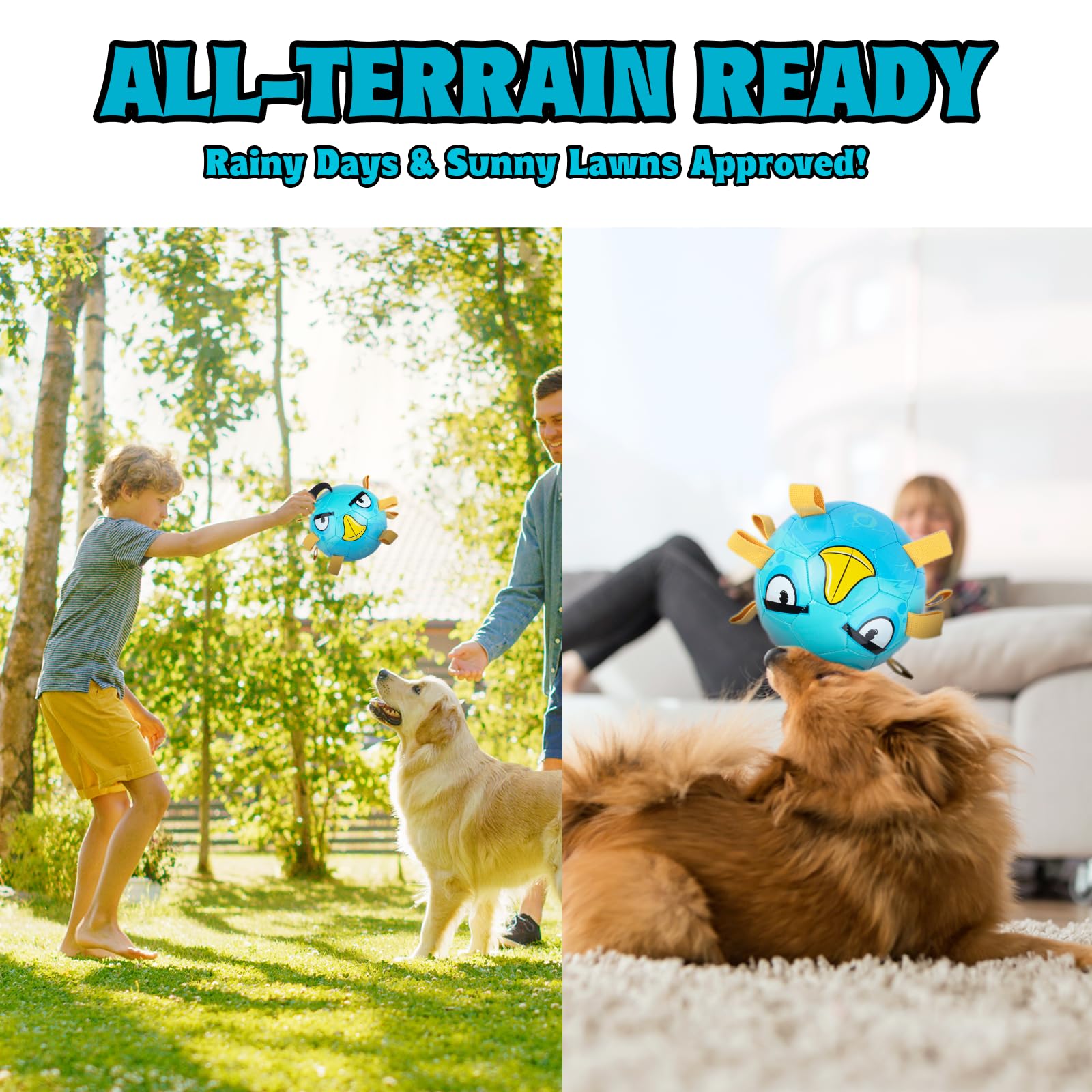 Pp Picador Dog Toys Soccer Ball, Interactive Dog Balls Puppy Birthday Gifts, Durable Herding Balls For Small Medium Dogs Toy Tug