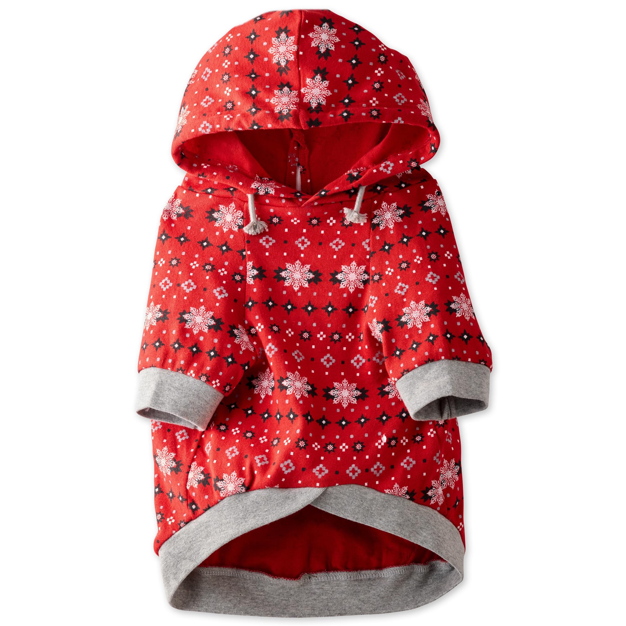 Pet Passion 100% Organic Cotton Dog Hoodie Pet Coat for Small, Medium and Large Dogs, Fair Isle, Large