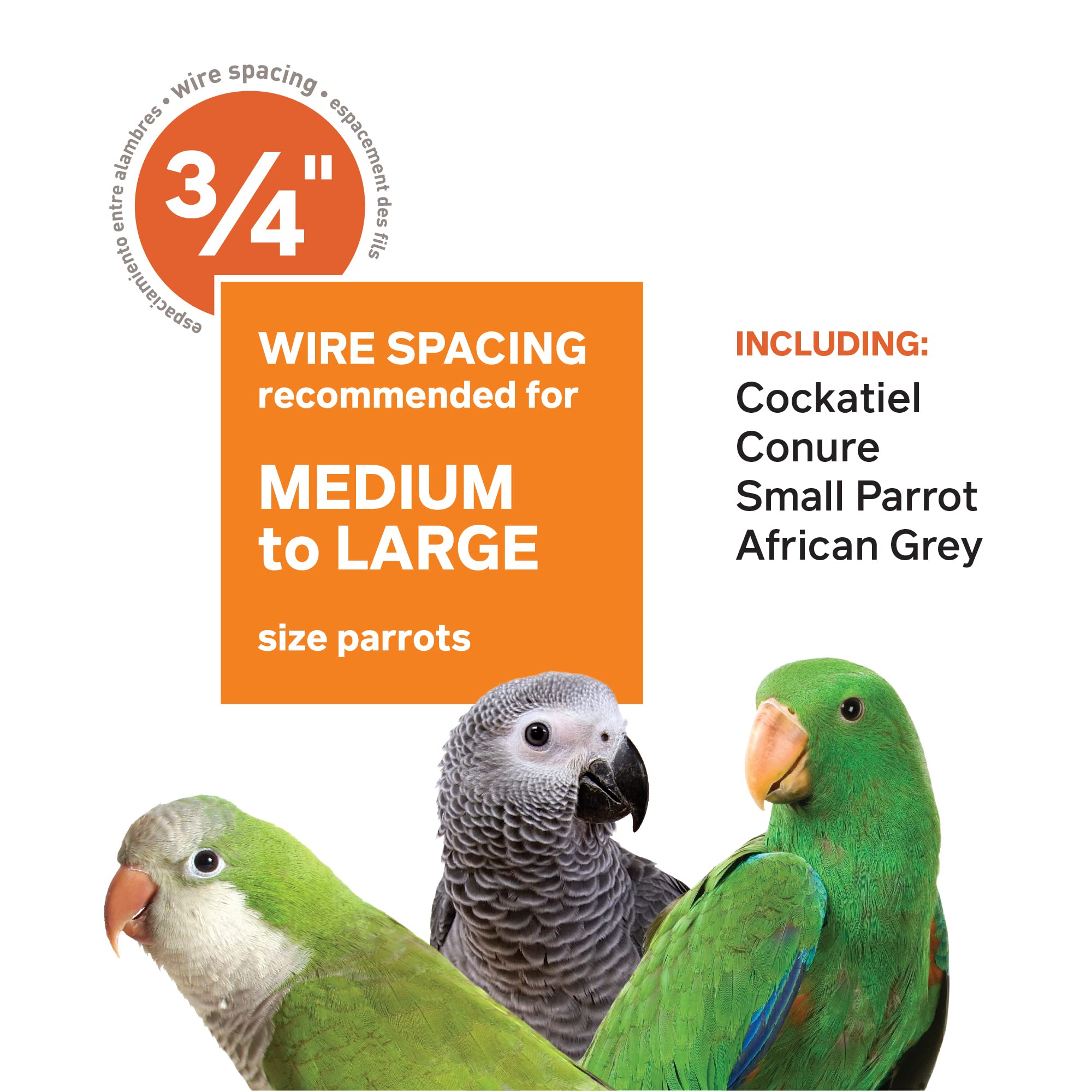 Prevue Pet Products 34511 Dometop Bird Cage, Small, Black Hammertone