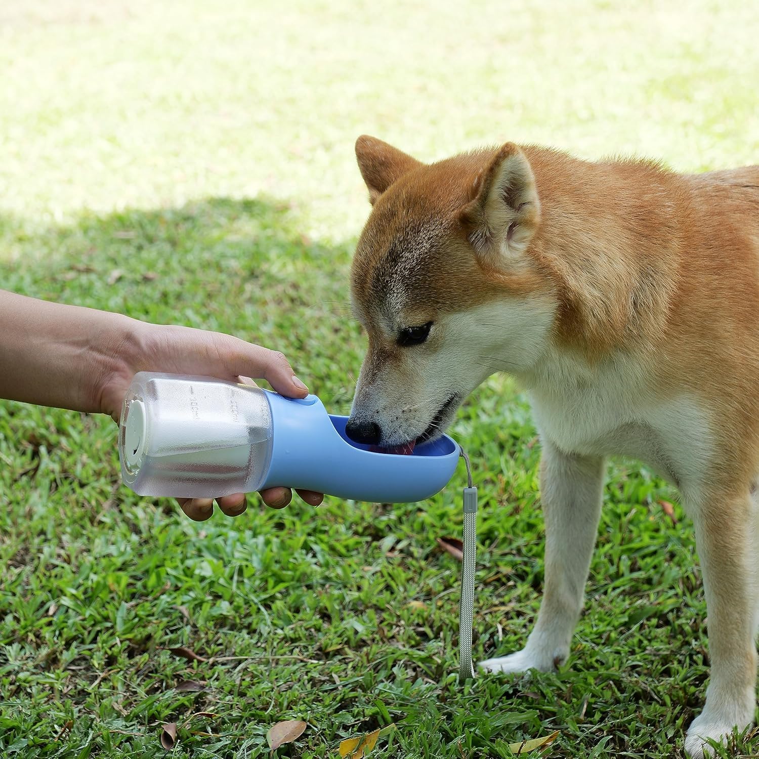 AVELORA Dog Water Bottle with Food Container, Portable Pet Dog Water Dispenser for Outdoor Walking,Hiking,Travel,Puppy Essential