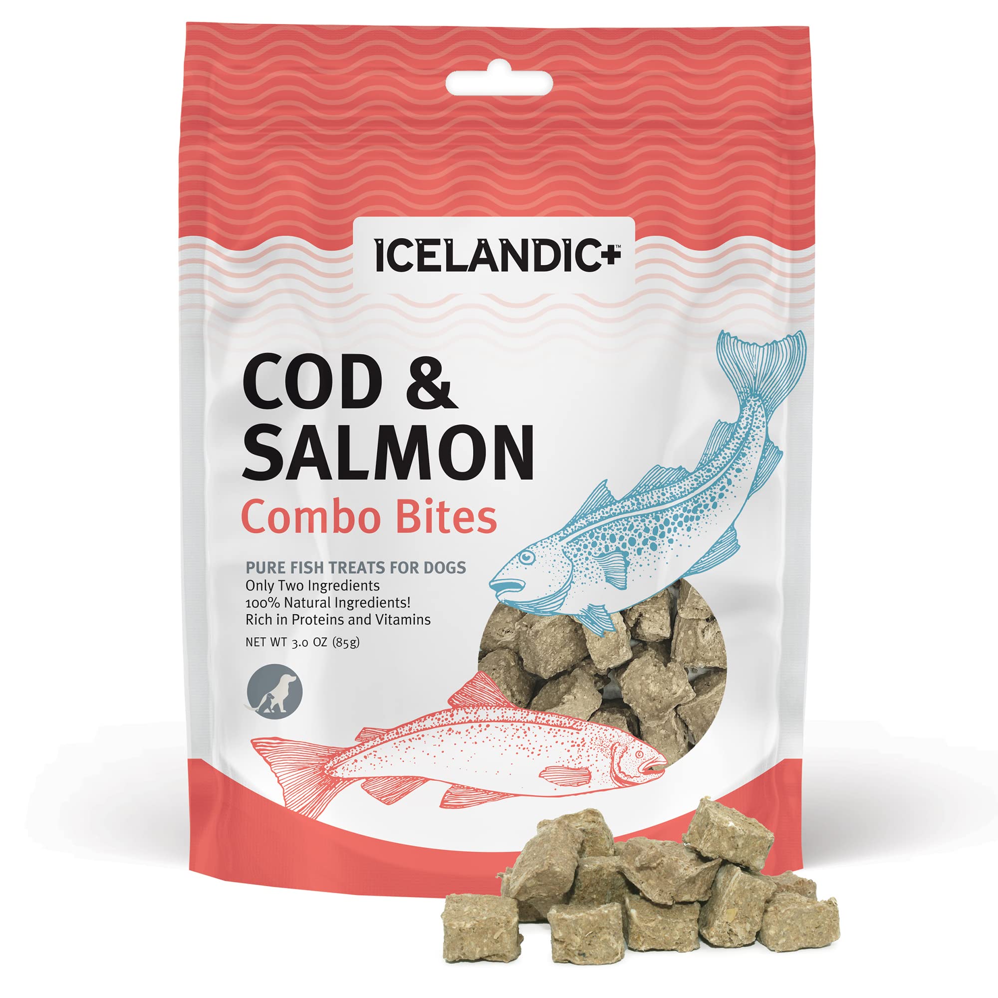 Icelandic Dog Combo Bites Cod Salmon 6Ct
