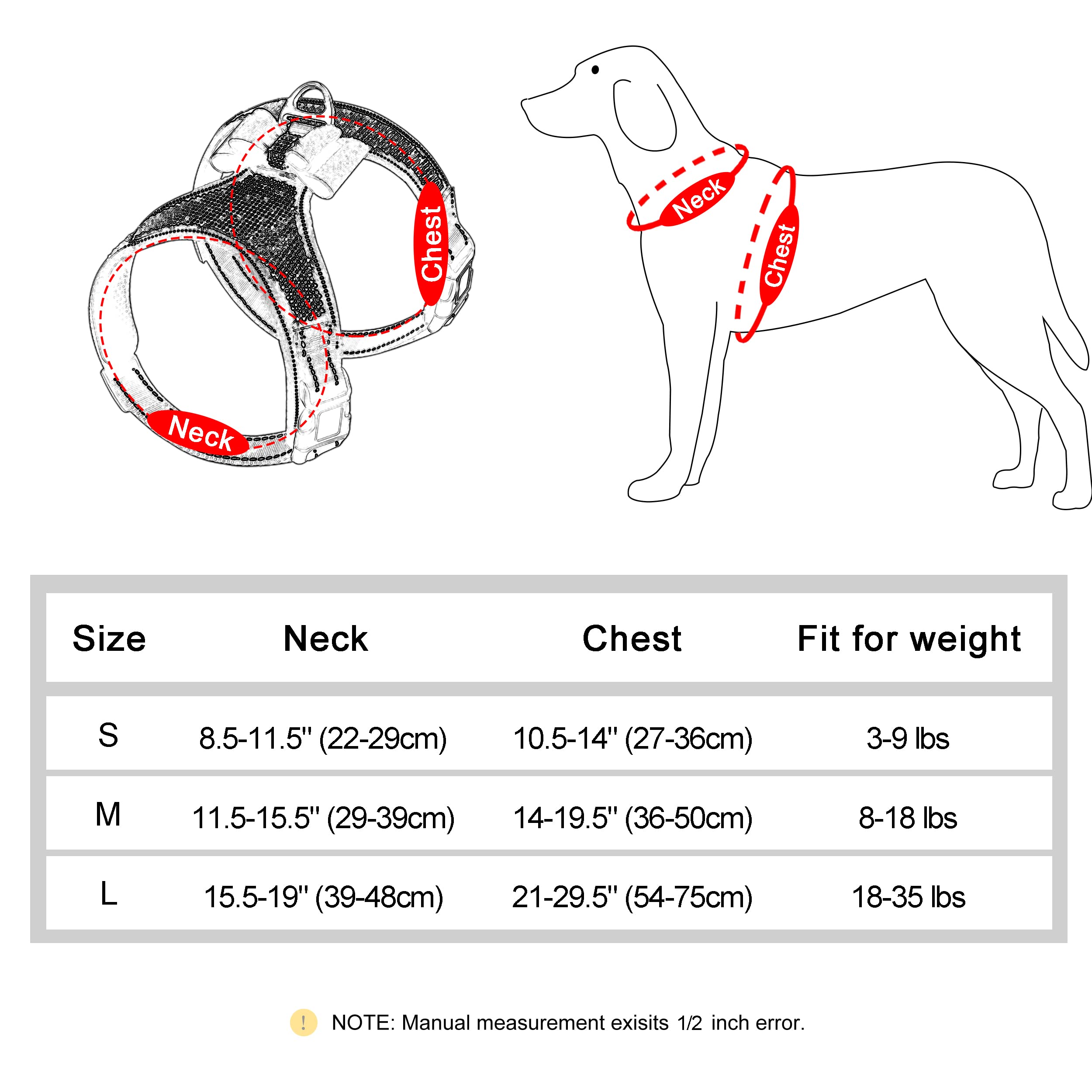 Beirui Rhinestone Dog Harness - Reflective Bling Nylon Dog Vest With Sparkly Bow Tie For Small Medium Large Dogs Walking,Party And Wedding,Black,S