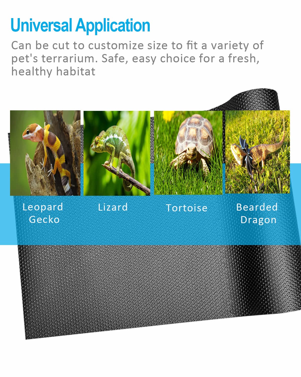 Duedusto Bearded Dragon Tank Accessories, 120 Gallon Reptile Terrarium Mat Liner, Bearded Dragon Substrate For 4X2X2 Reptile Enc