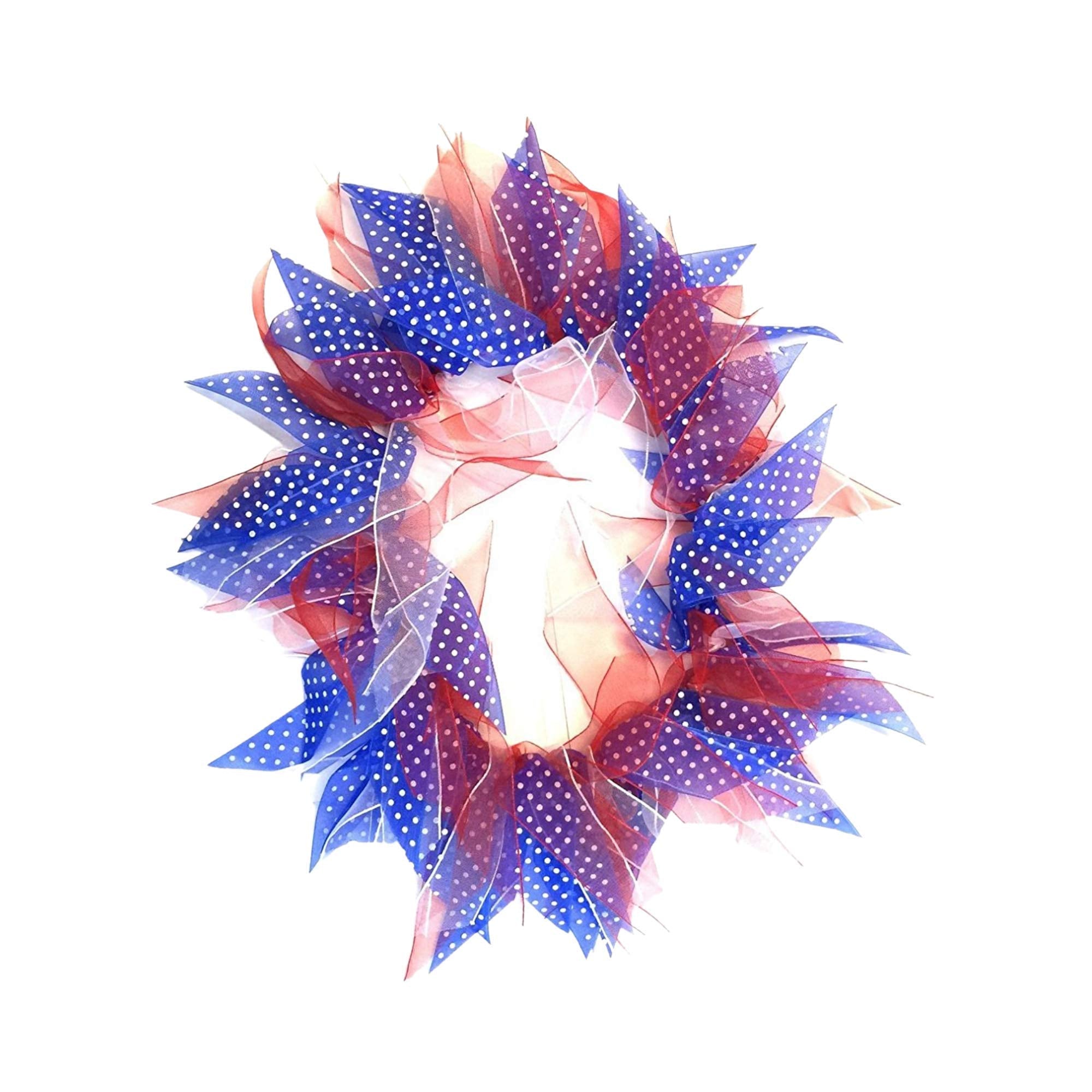 Midlee Medium Patriotic Dots 4Th Of July Dog Collar