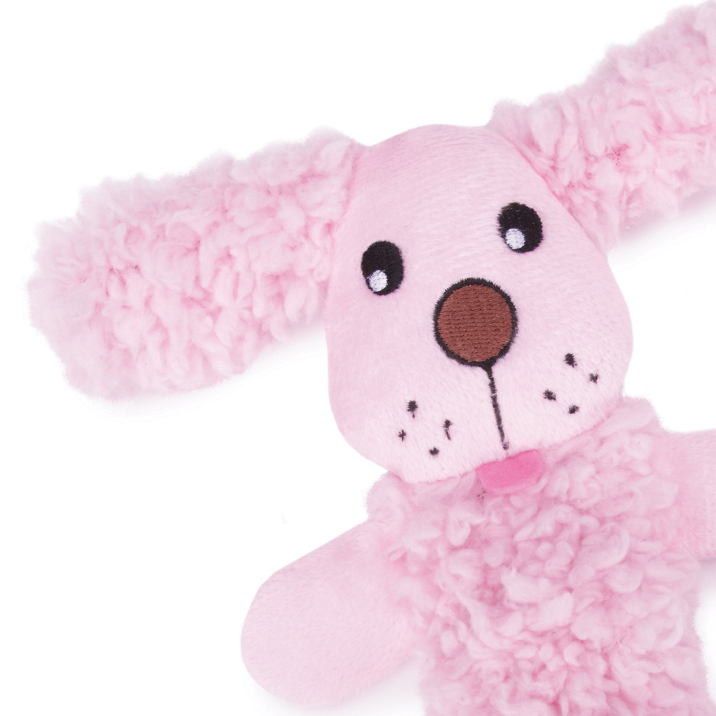 Grriggles Baby Bark Bungee Pup Toy, Pink Small