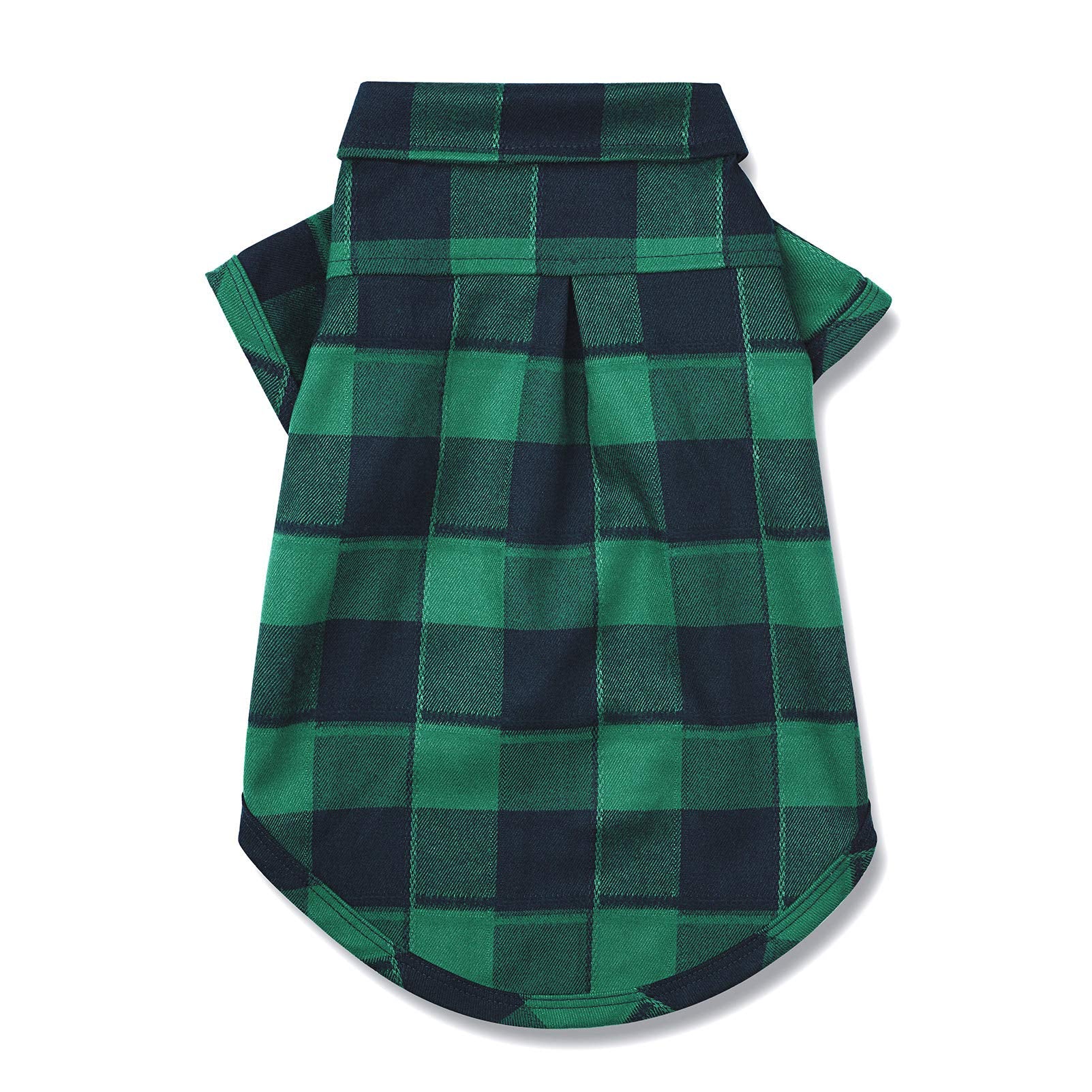Ctilfelix Dog Shirt Plaid Puppy Clothes For Small Medium Large Dogs Cats Boy Girl Kitten Soft Pet T-Shirt Breathable Tee Outfit Adorable Grid Apparel Halloween Thanksgiving [Green#1; S]