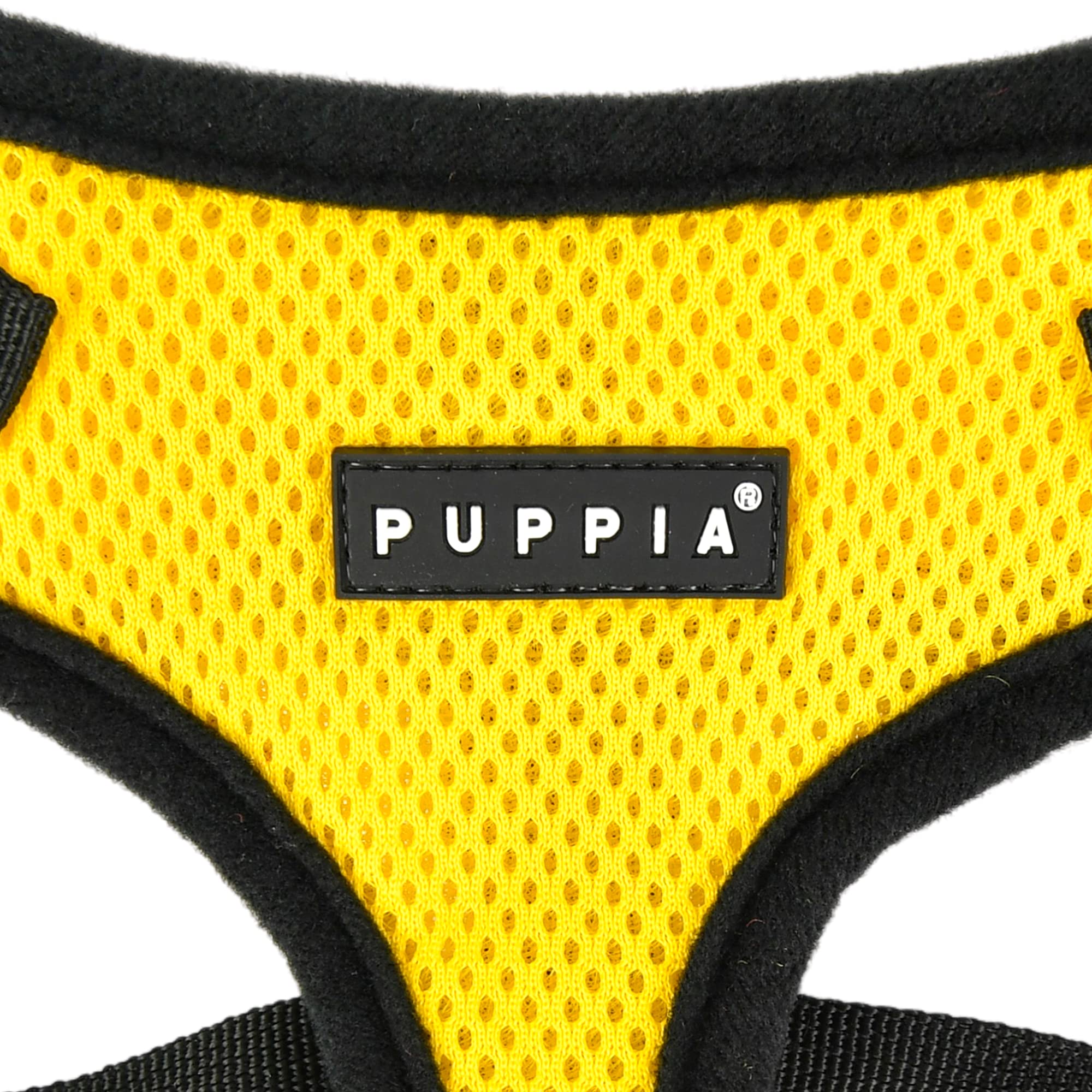 Puppia Ritefit Dog Harness Mesh Over-The-Head All Season No Pull No Choke Walking Training Adjustable Neck & Chest For Small & Medium Dog - Yellow - Small