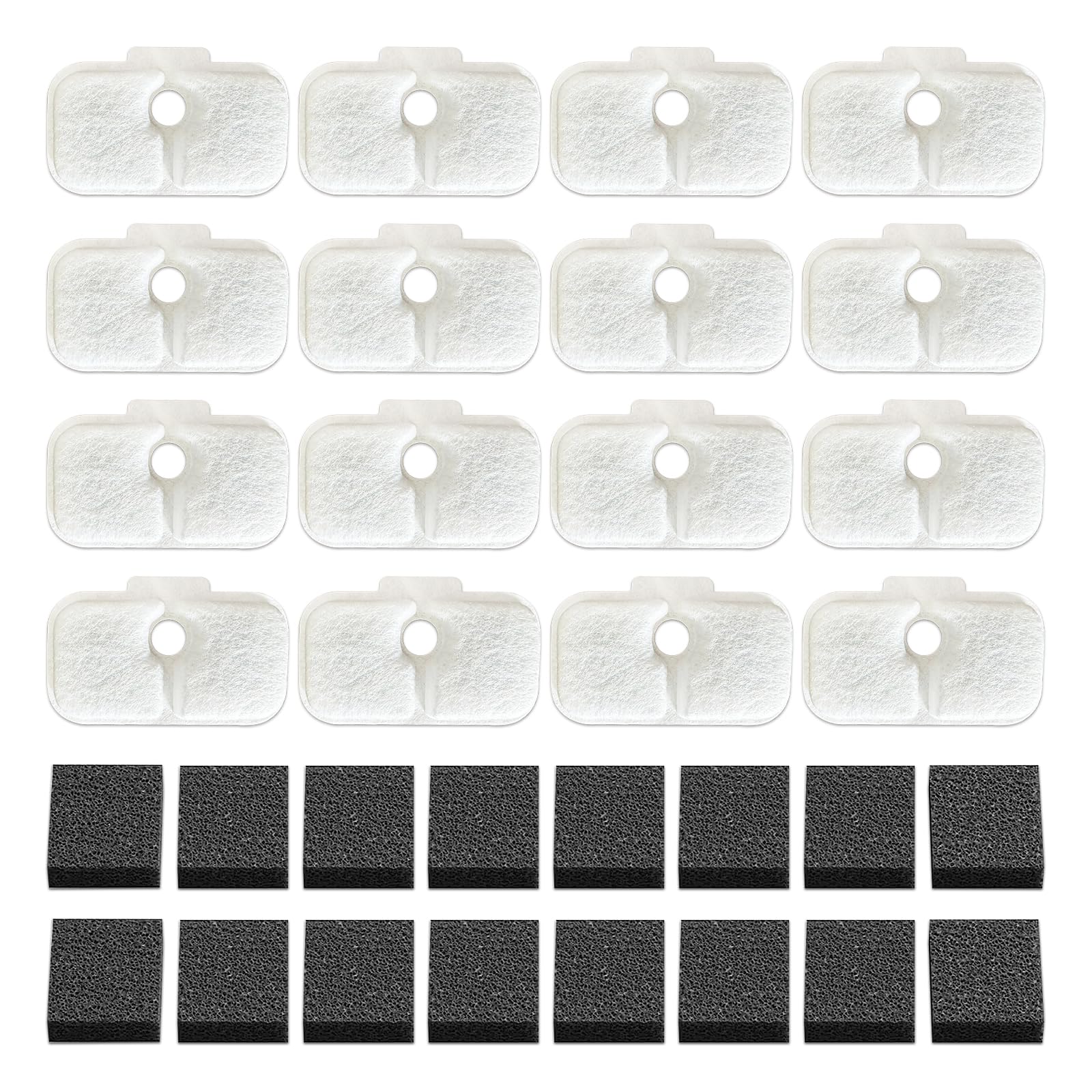 16-Pack Cat Water Fountain Filter Replacement For Petlibro - Pre-Filter Sponges Compatible With Plwf105, Plwf115, Plwf005-8 Mont
