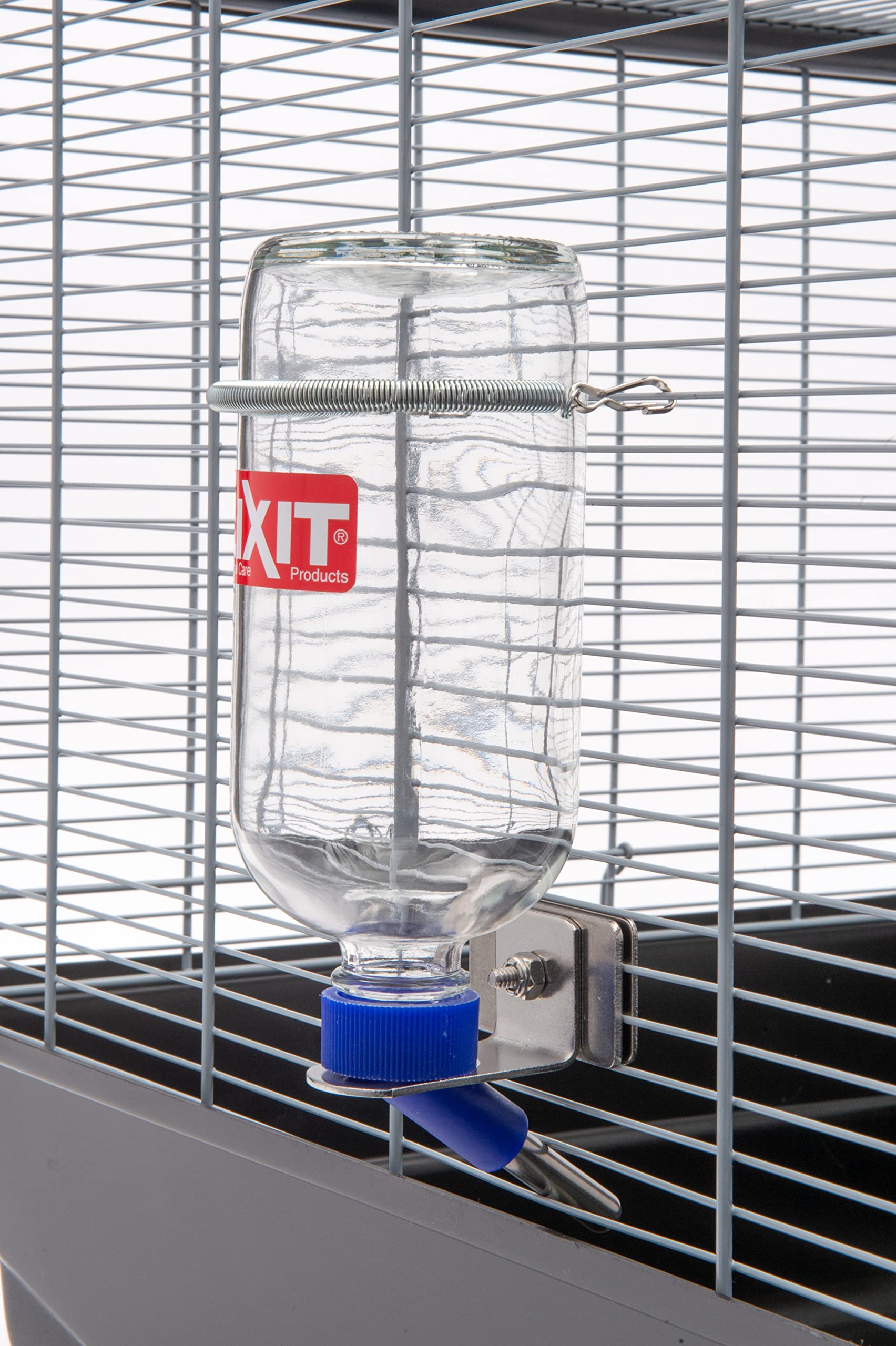 Lixit Glass Water Bottles for Rabbits, Ferrets, Small Birds, Guinea Pigs, Rats, Hamsters and Other Pets (16ozHD)