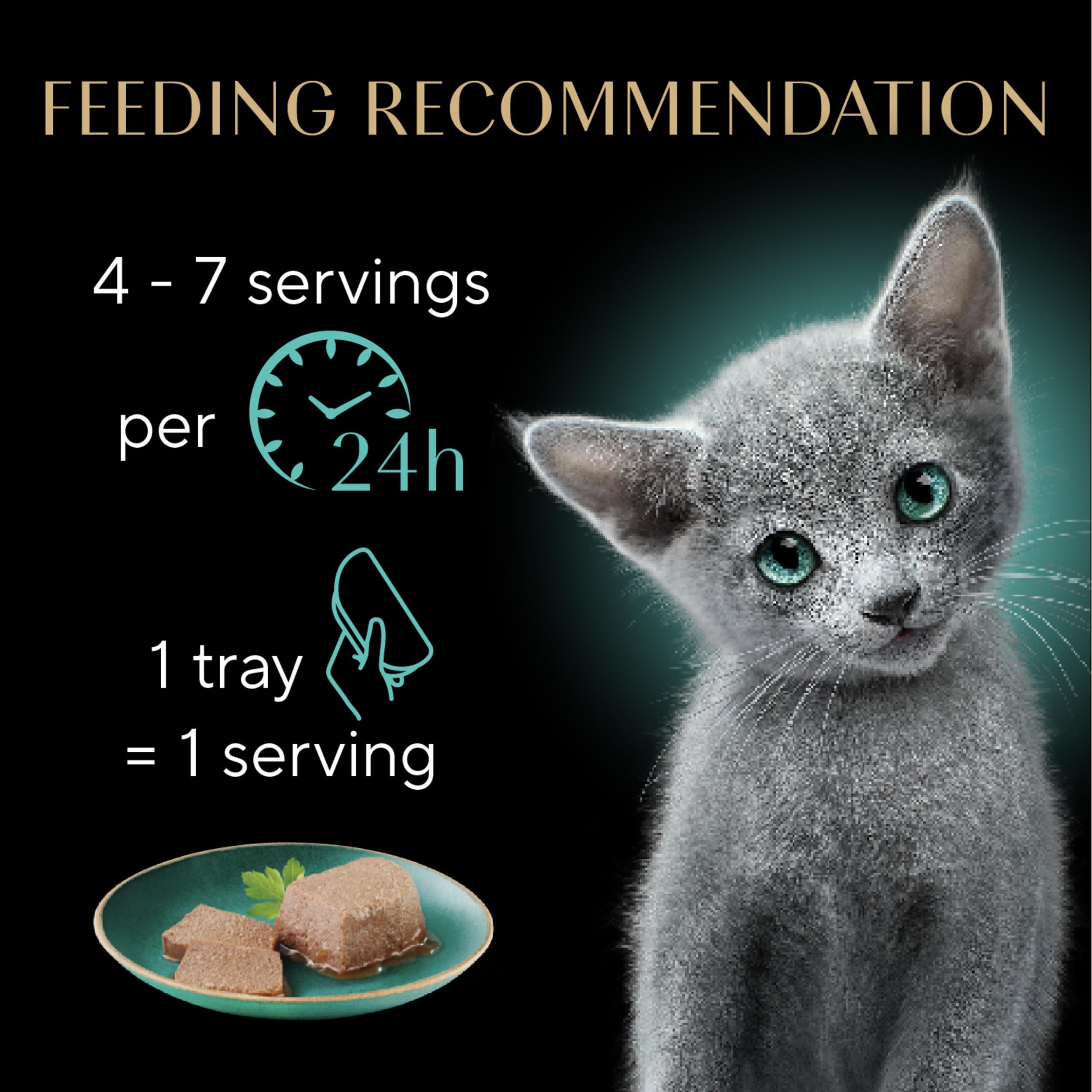 Sheba Perfect Portions Kitten Wet Cat Food Pate Salmon Entree, 2.6 oz. Twin-Pack Trays (24 Count, 48 Servings)