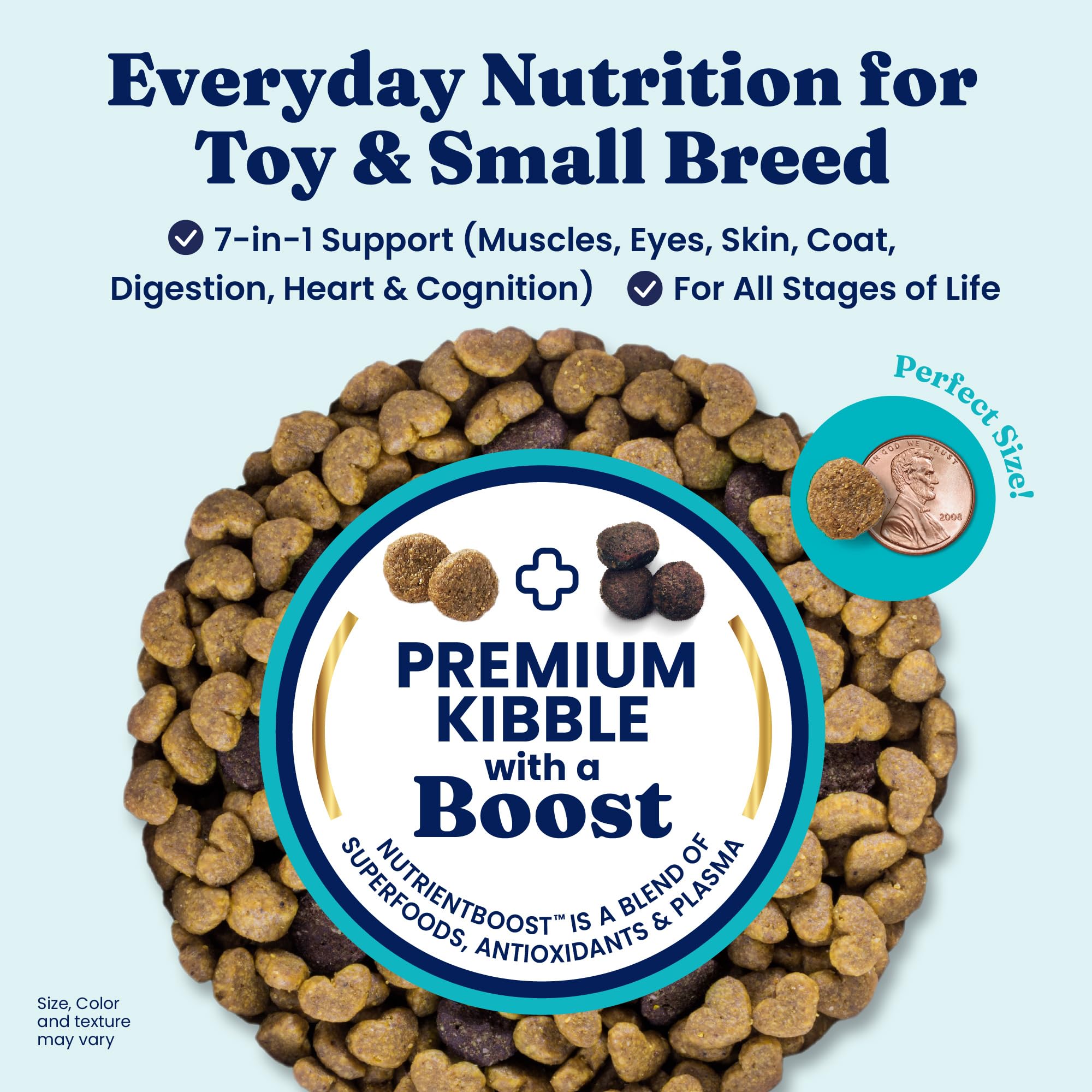 Solid Gold Toy & Small Breed Dry Dog Food Small Bites - Real Lamb, Grain Free, Gluten Free, High Fiber Healthy Kibble w/Probioti