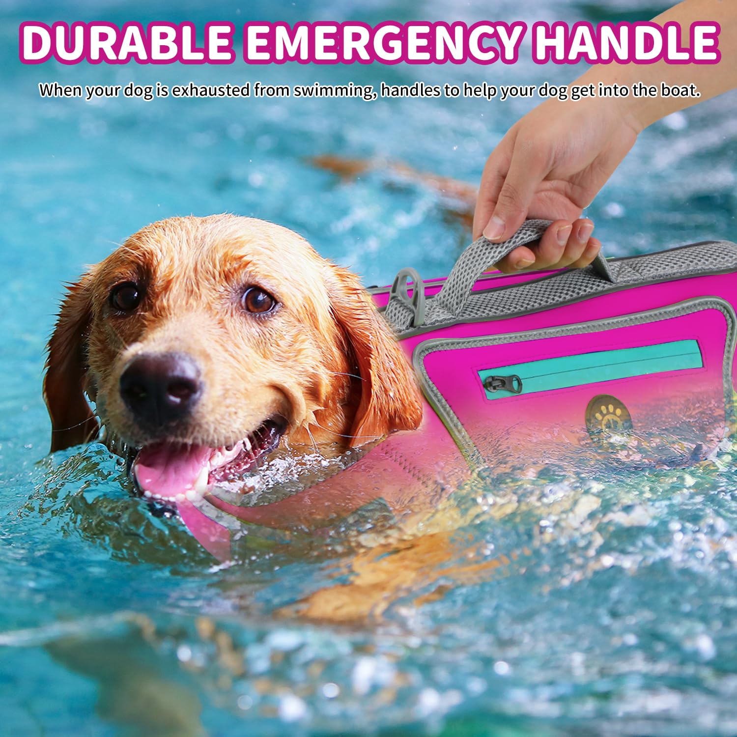 Sheripet Dog Life Jacket For Small Dogs With High Buoyancy, Lightweight Dog Life Vest For Swimming Adjustable Reflective Dogs Fl