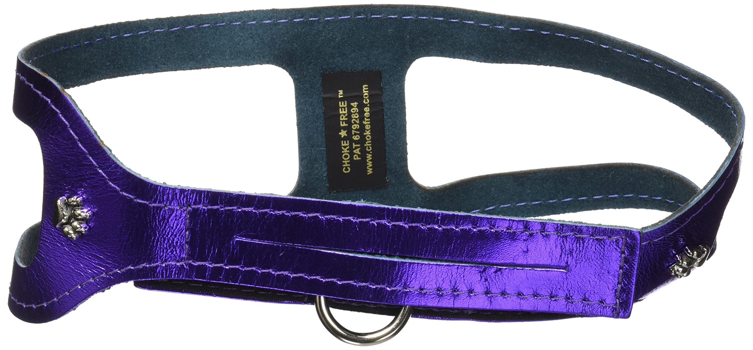 Chokefree Pet Shoulder Collar, 21', Metallic Purple