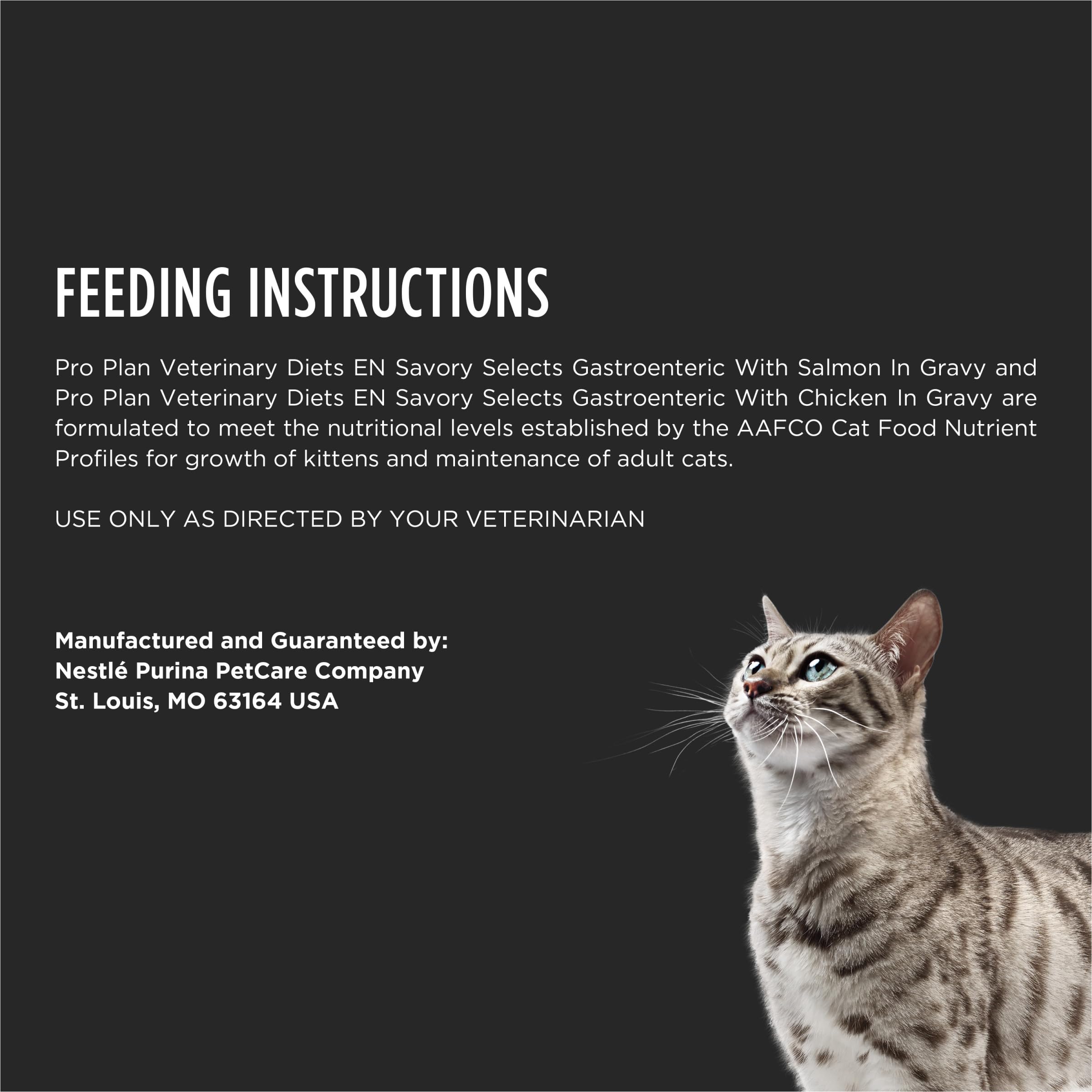 Purina Pro Plan Veterinary Diets EN Gastroenteric Feline Formula Savory Selects in Sauce Variety Pack Wet Cat Food - (Pack of 24